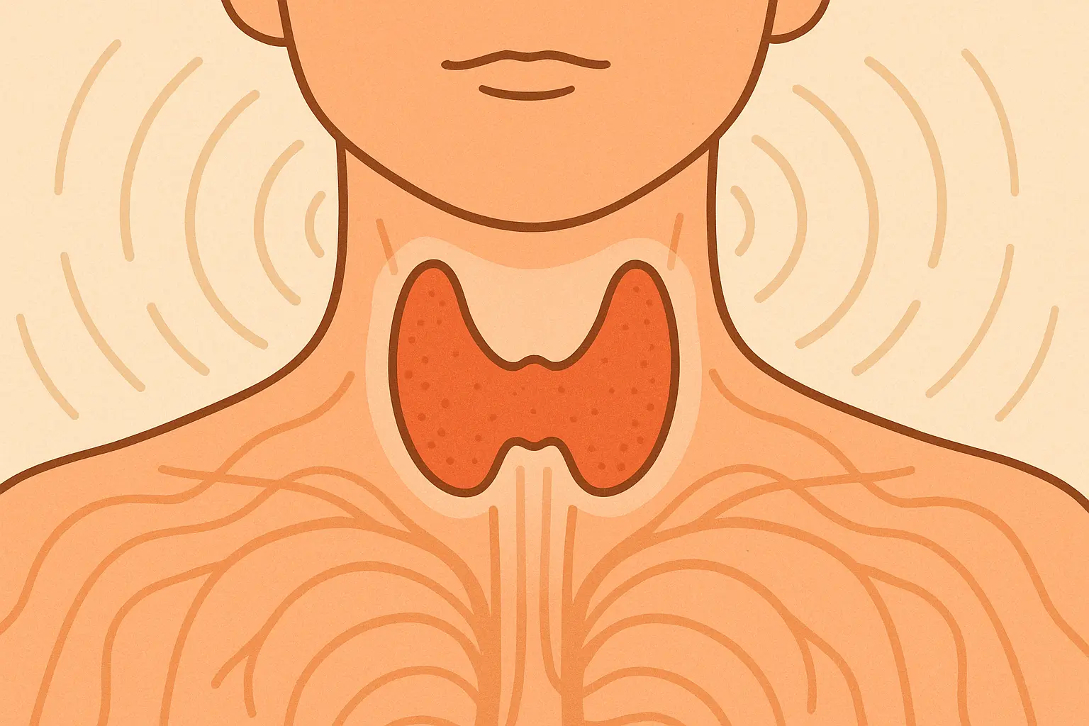 Thyroid gland anatomy and hormone pathways