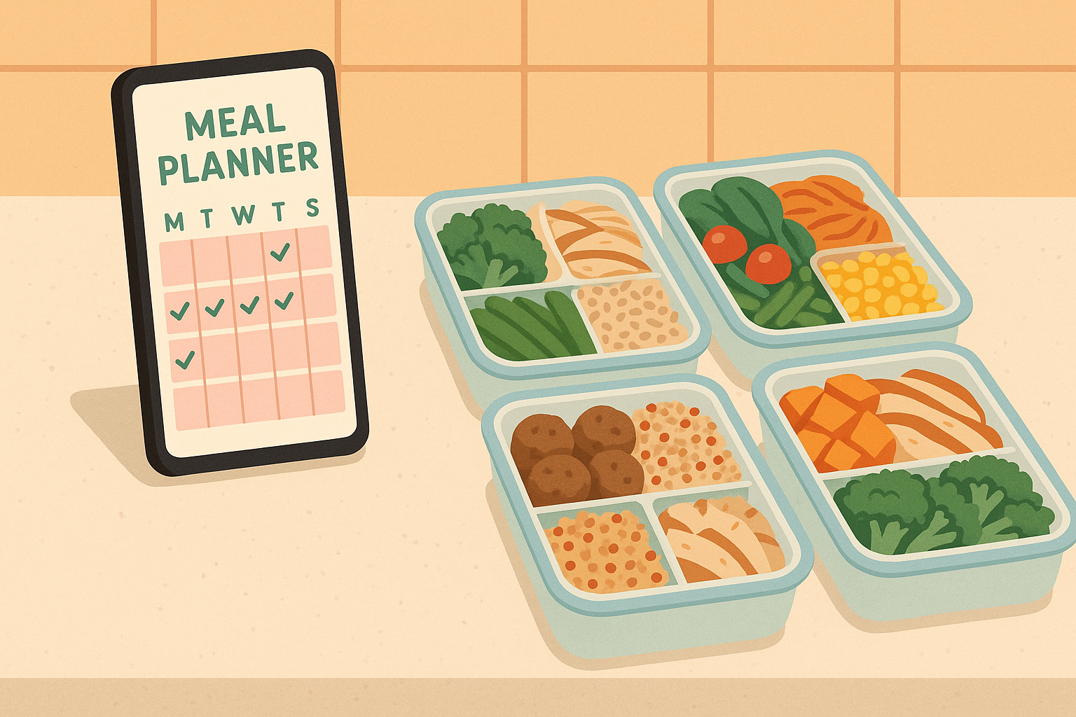 Digital analog meal planning system