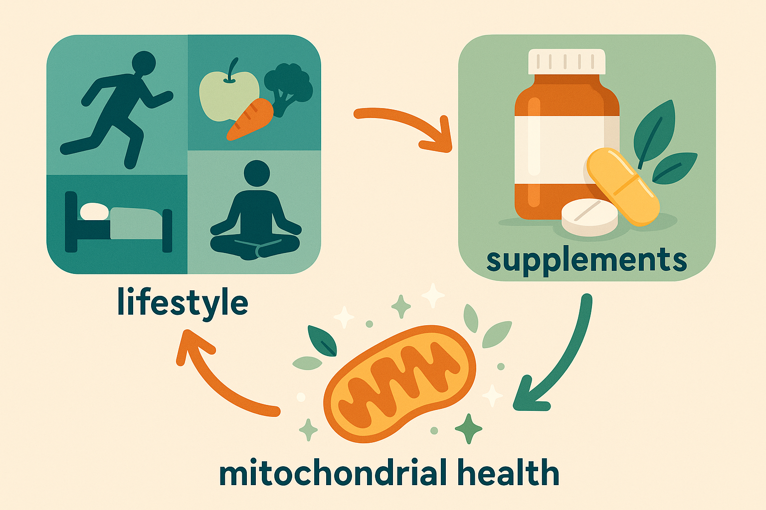 NAD+ supplementation for mitochondrial health