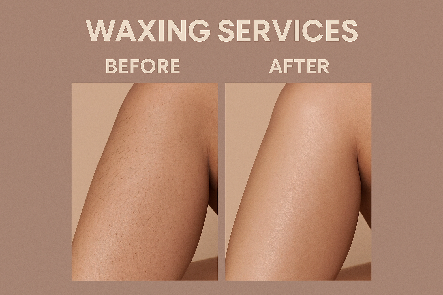 Professional marketing materials for waxing services