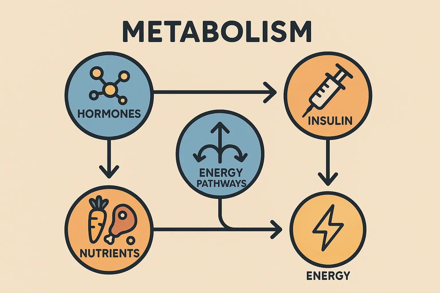 Metabolic changes during HRT