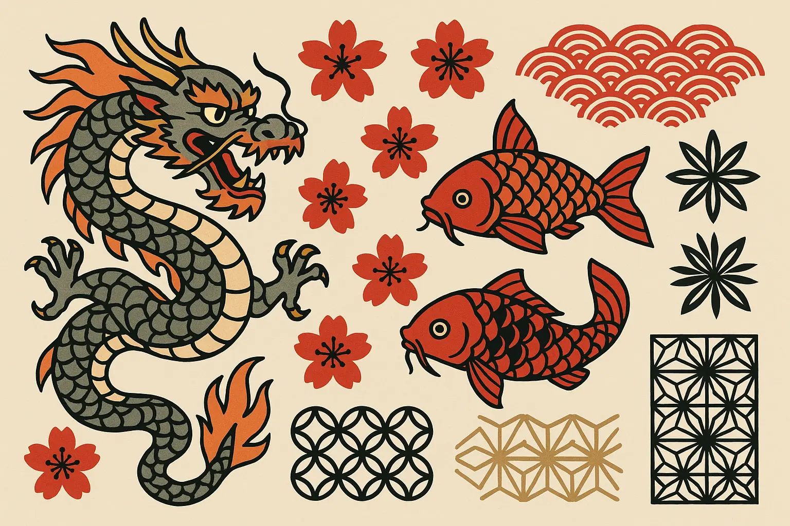 Tattoo Generator IQ Japanese design examples