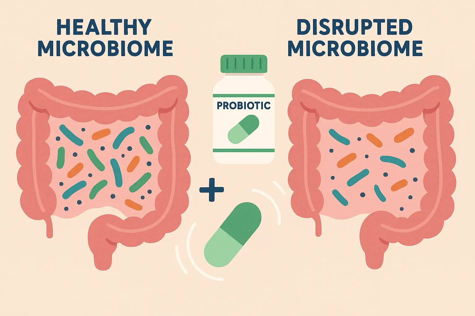 Gut microbiome restoration after alcohol damage