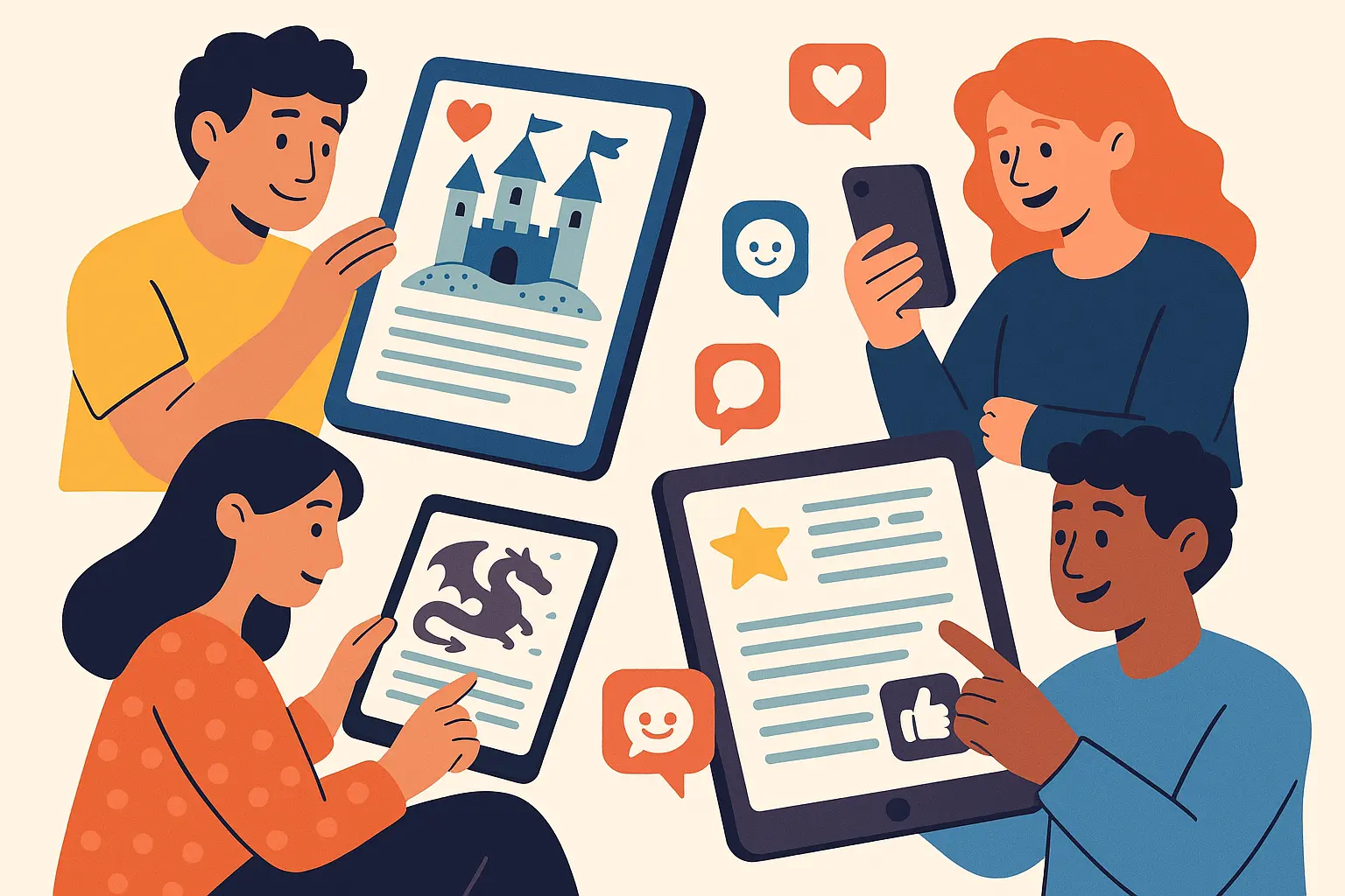 Digital and interactive Spanish stories