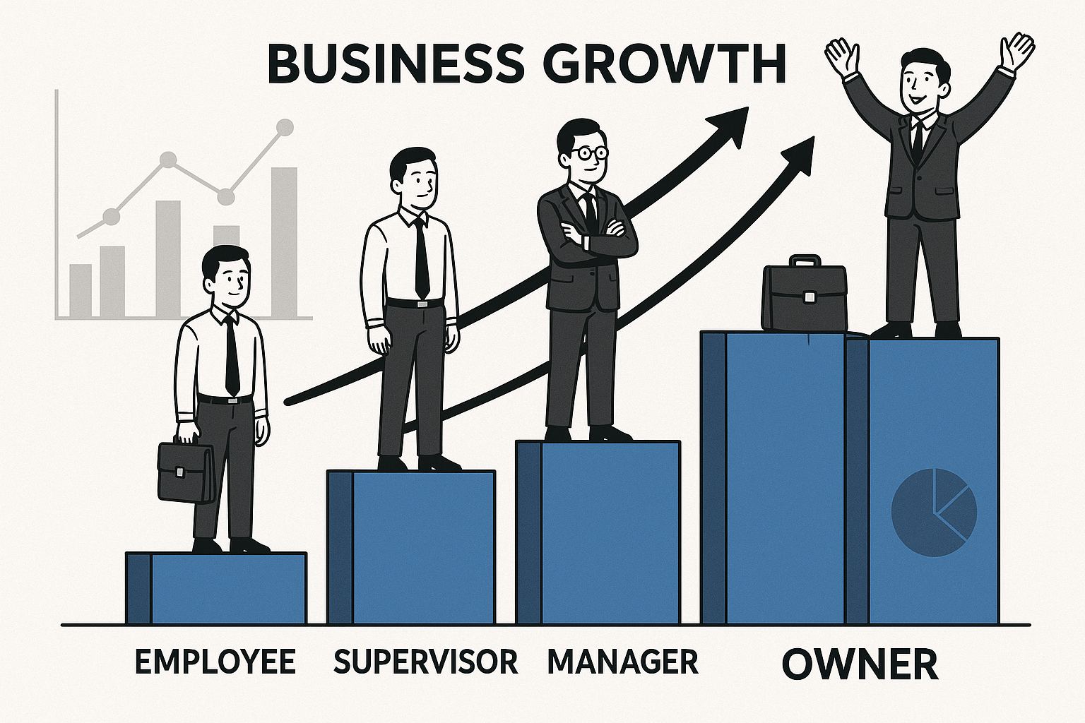 Career progression from employee to owner