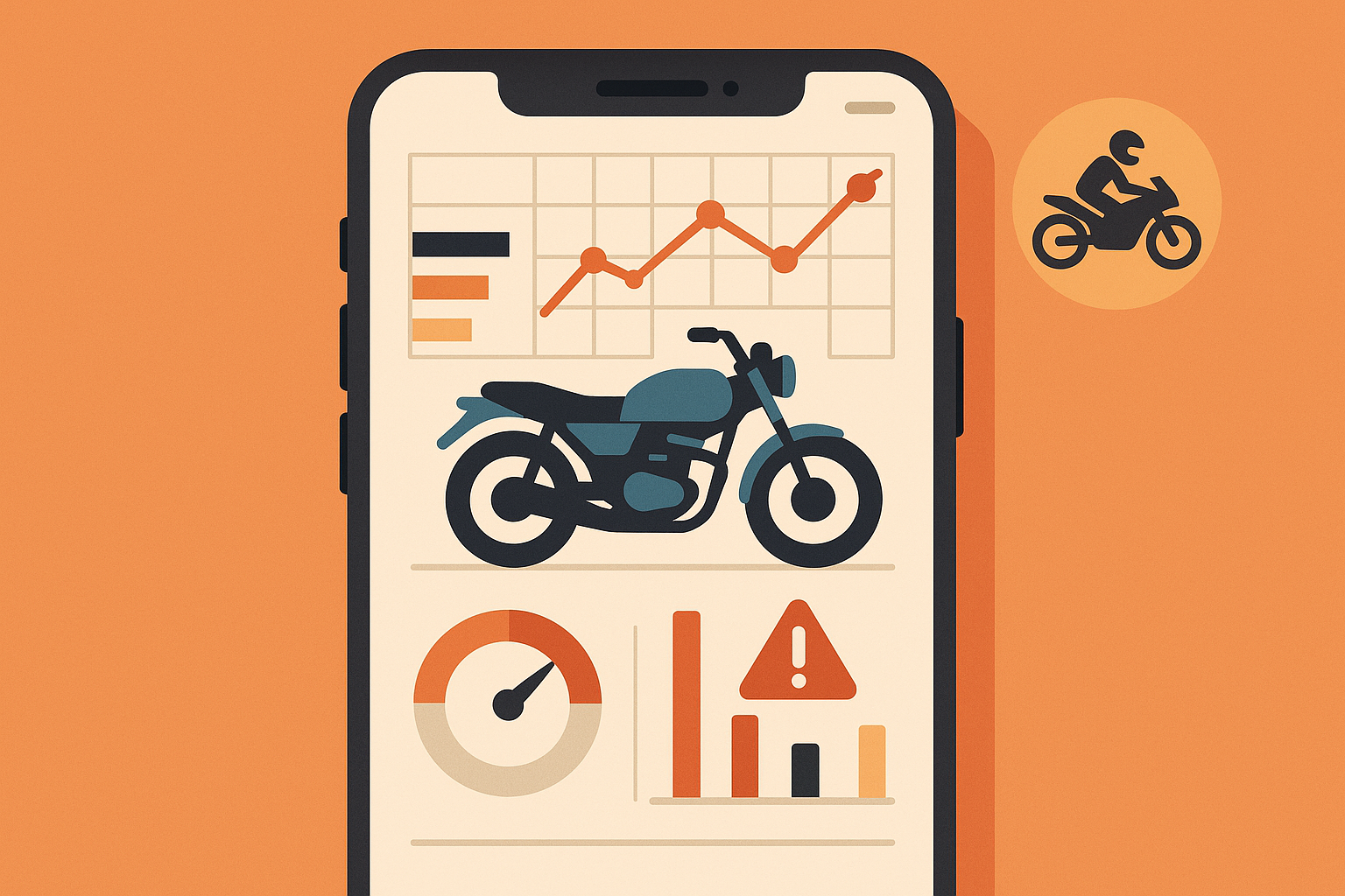 Motorcycle GPS tracker performance analytics dashboard