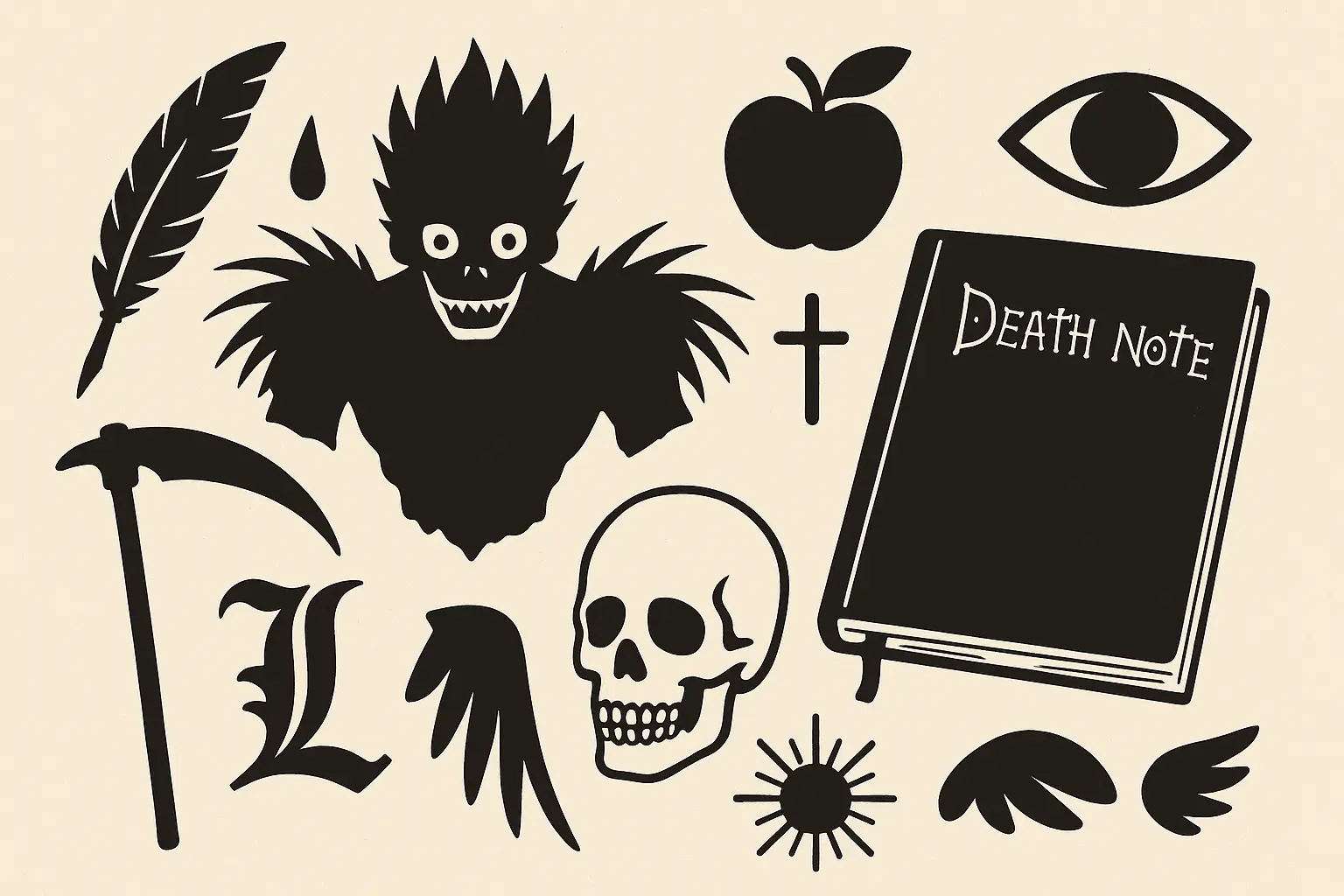 25 Death Note Tattoo Designs That’ll Make You Question Everything About Justice