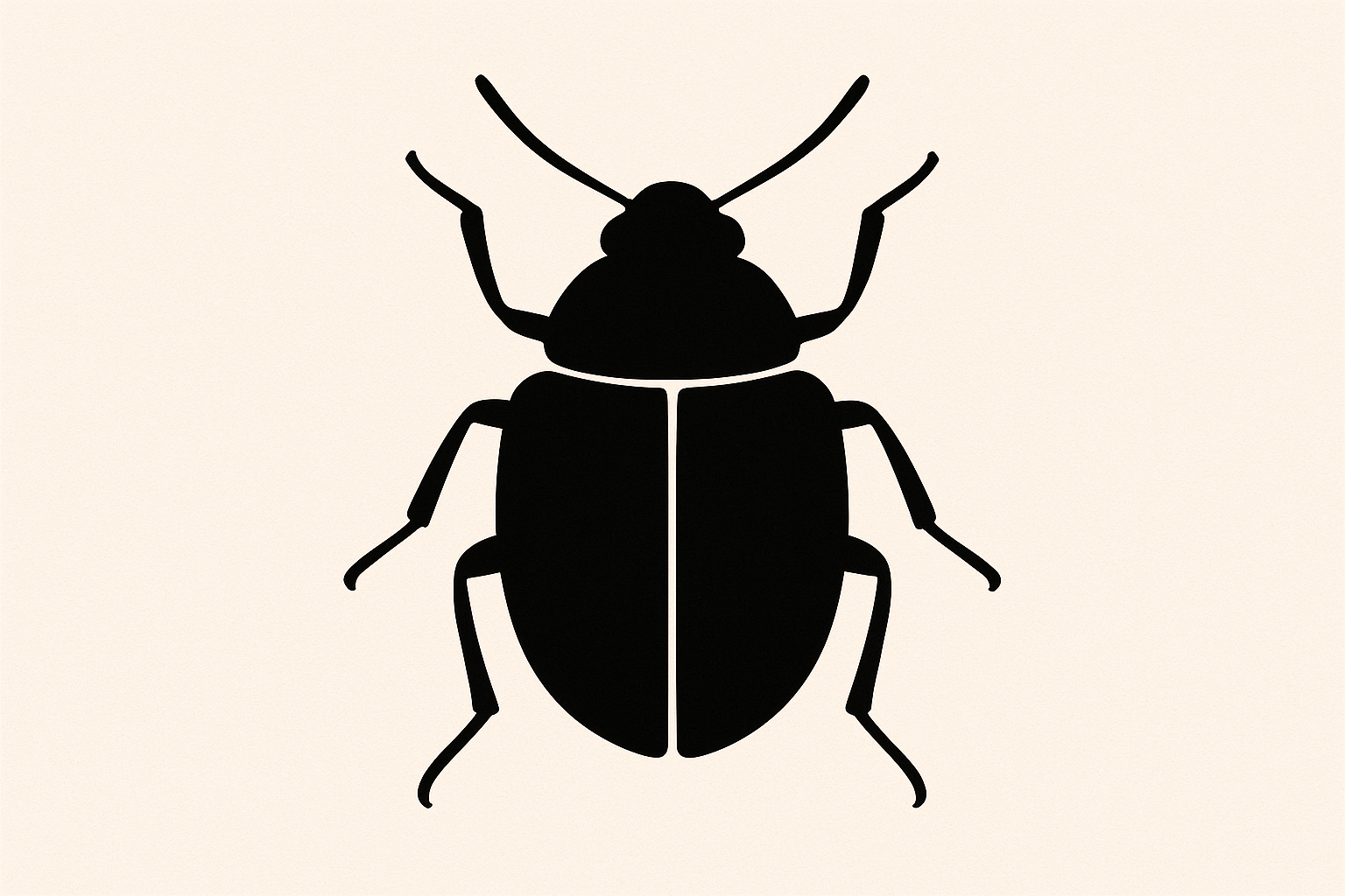 Tiny realistic beetle tattoo with fine detail