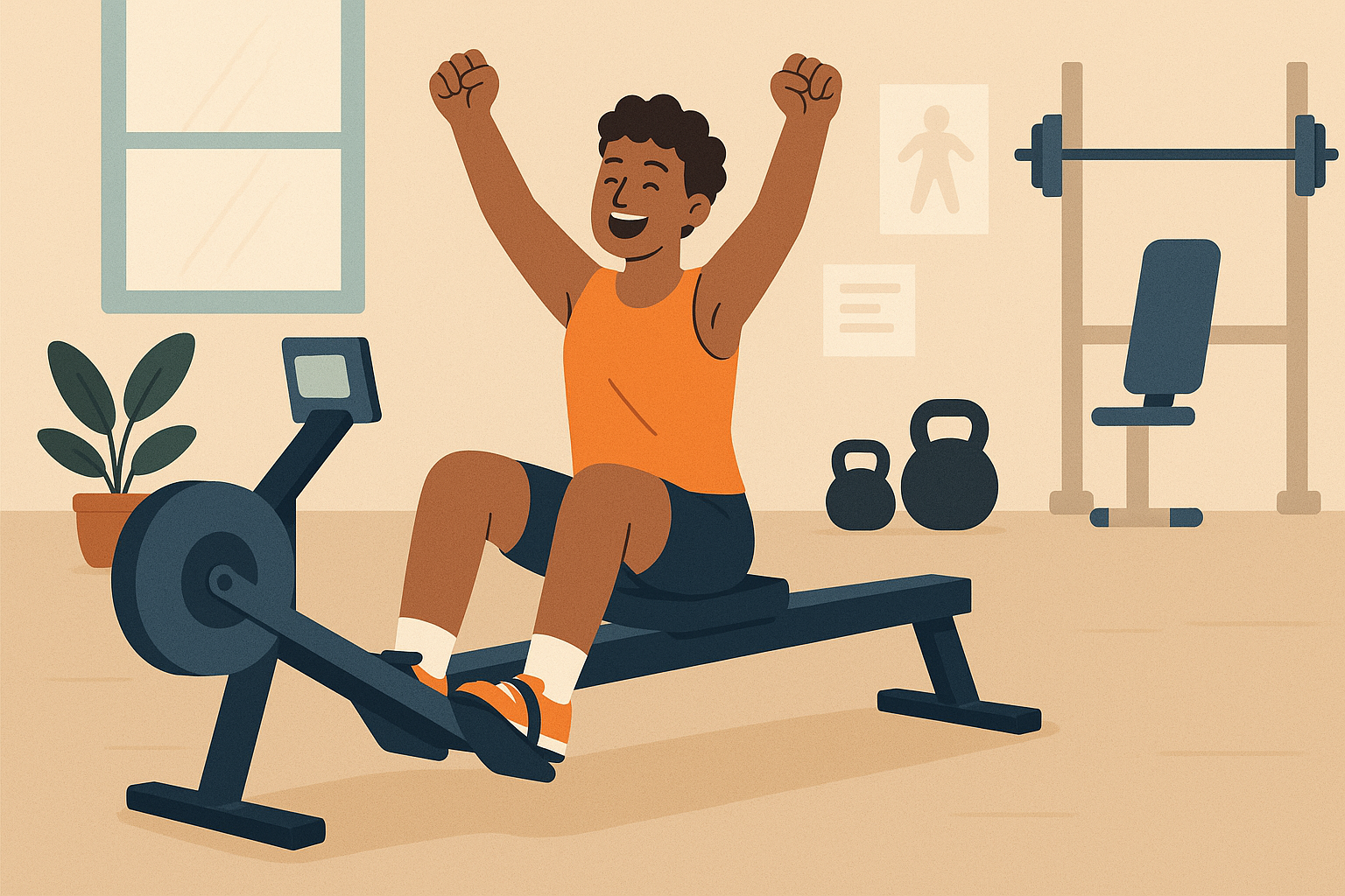 Successful rowing workout results