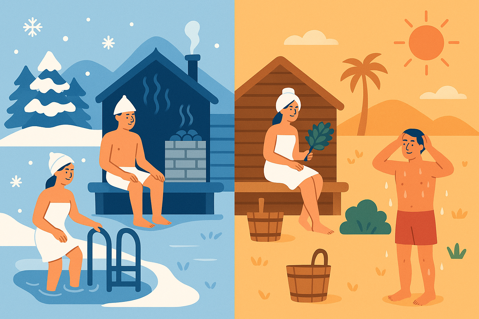 Seasonal sauna strategies and biological adaptation