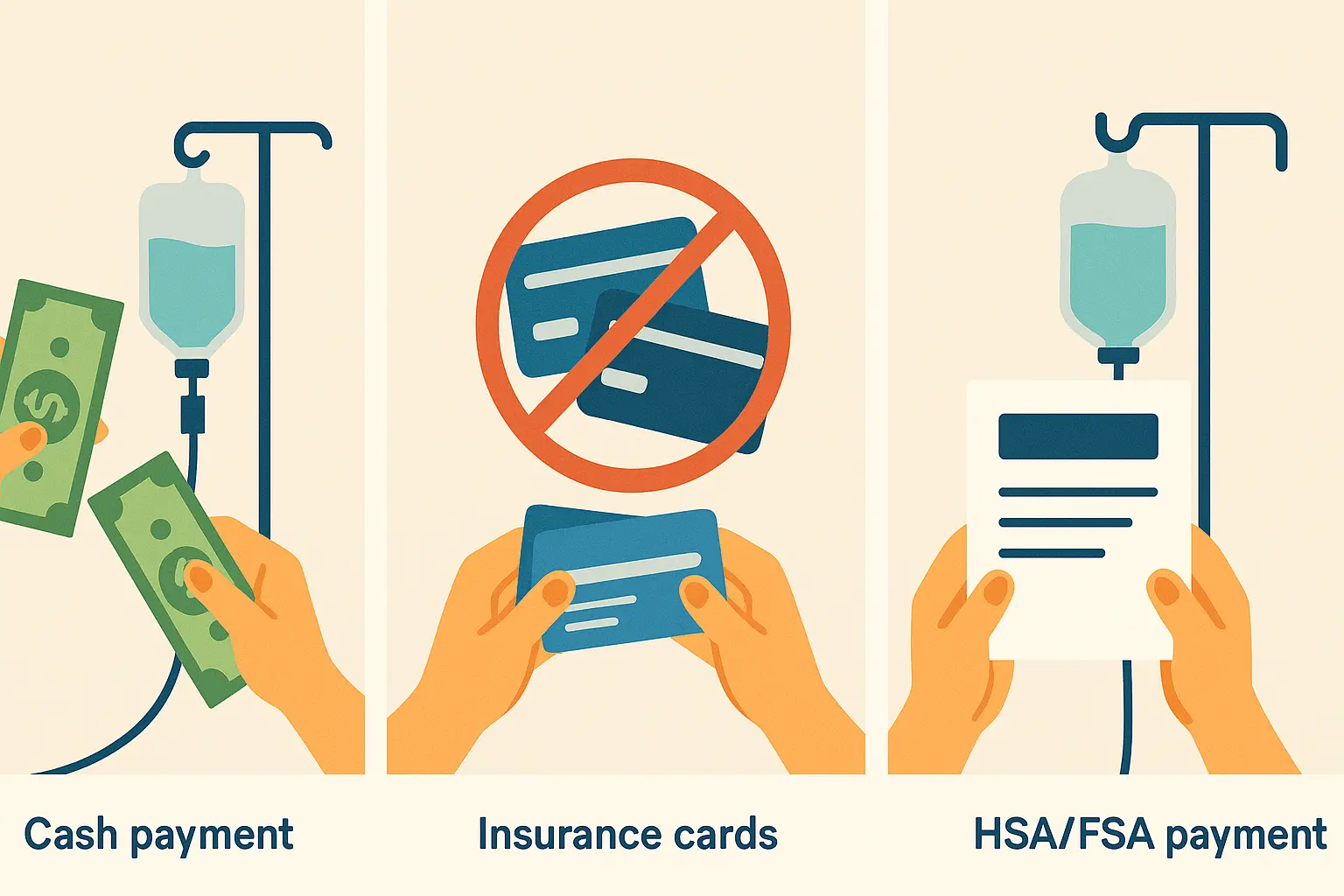 Insurance coverage gaps for mobile IV services