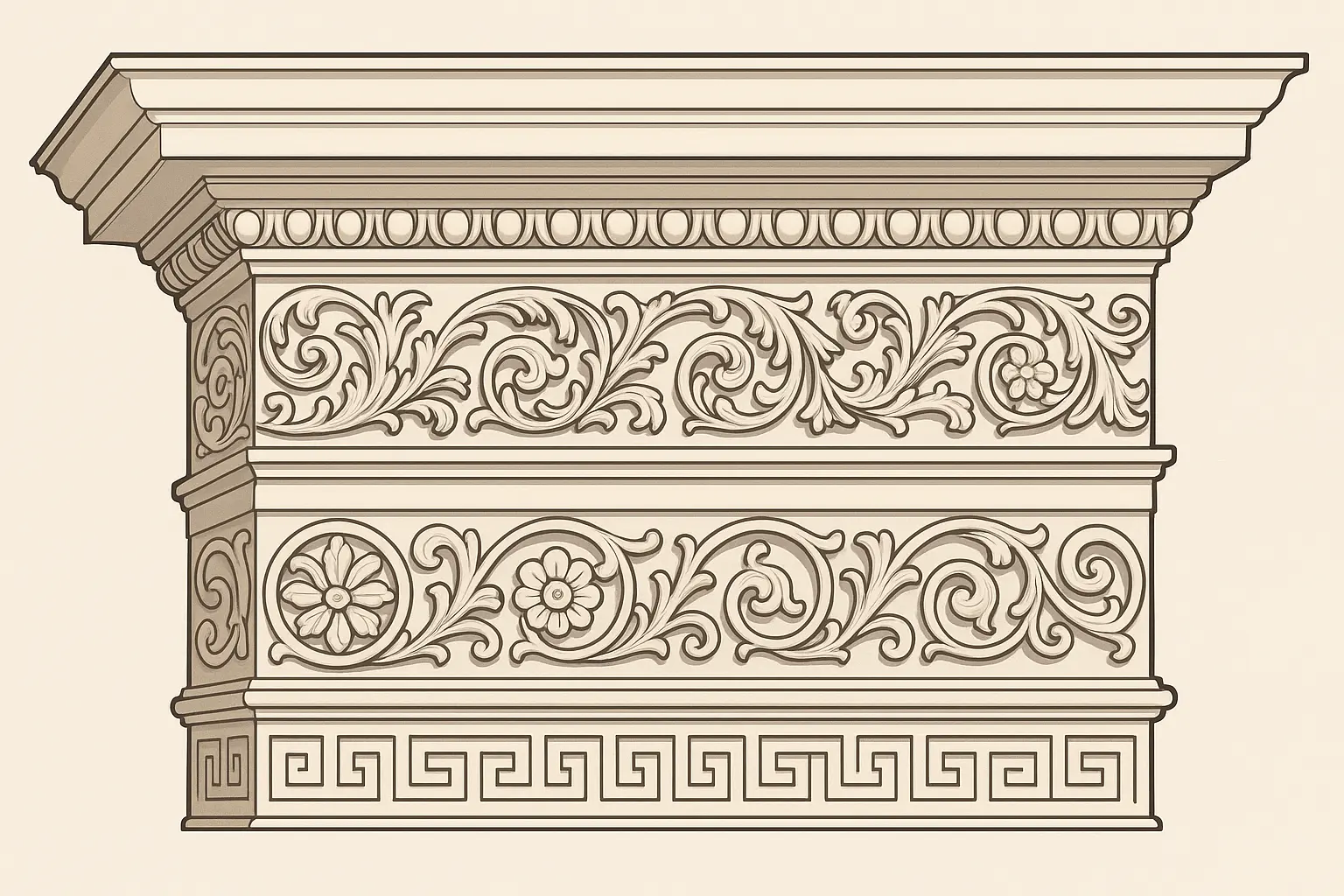 Crown molding design examples
