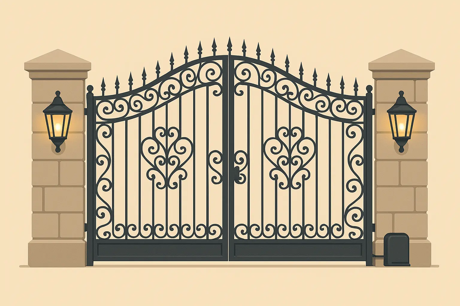 Gated entrance for security
