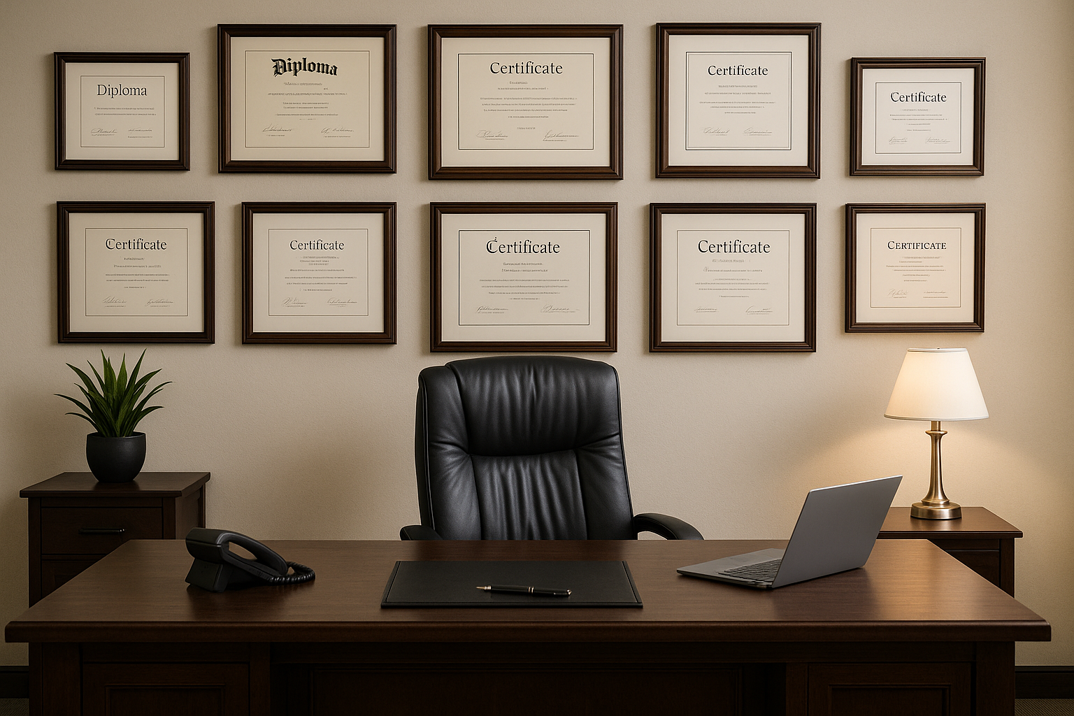 Professional credential display strategies