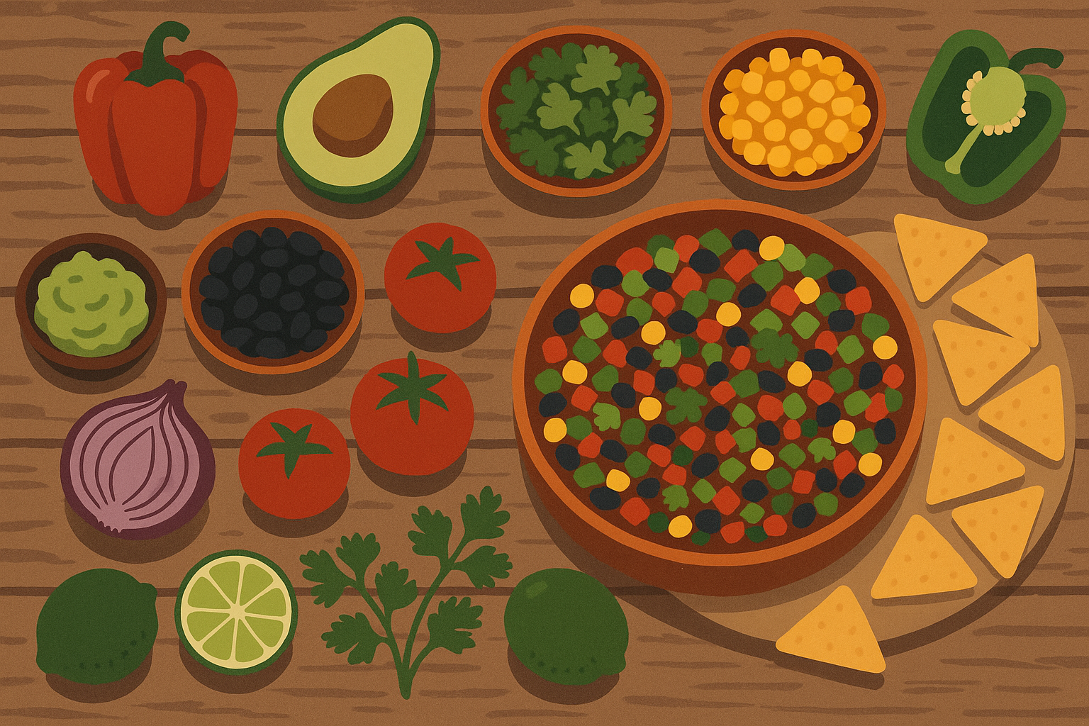 Finished cowboy caviar in glass storage containers