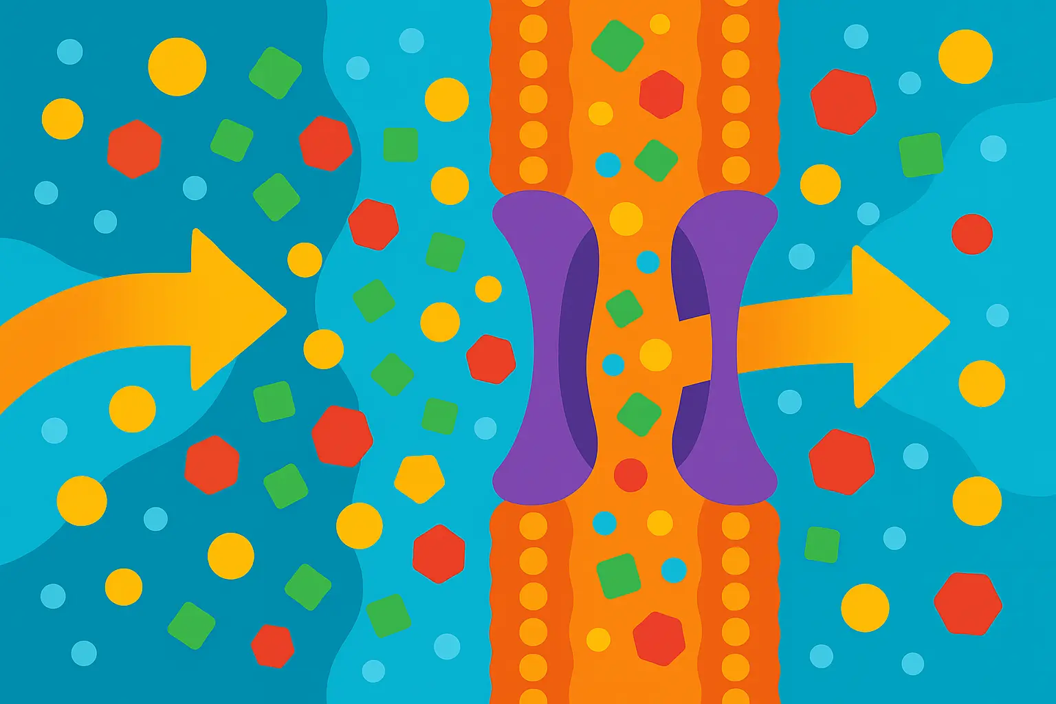 Osmotic pressure in cellular nutrient transport