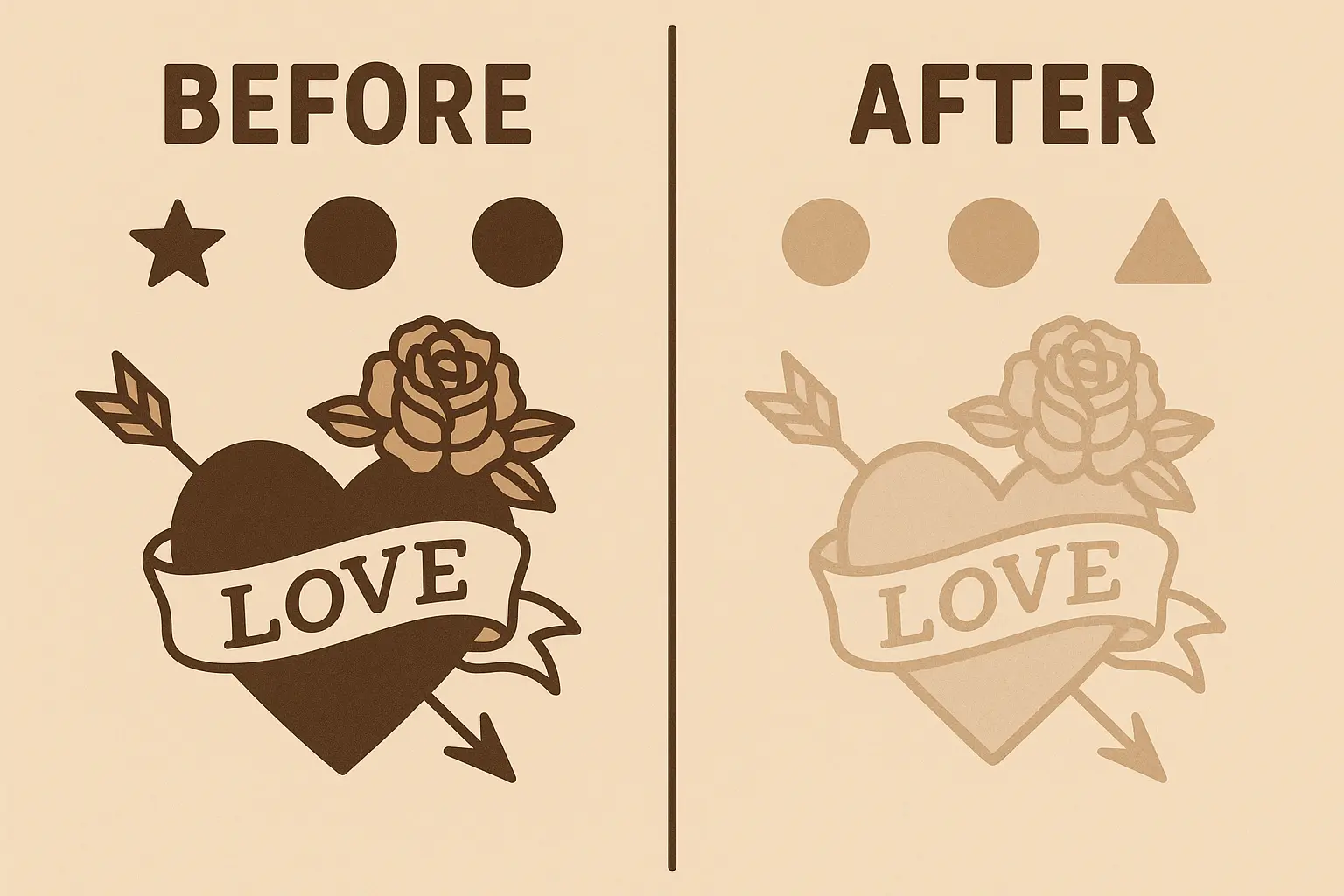 Professional tattoo design tools and visualization