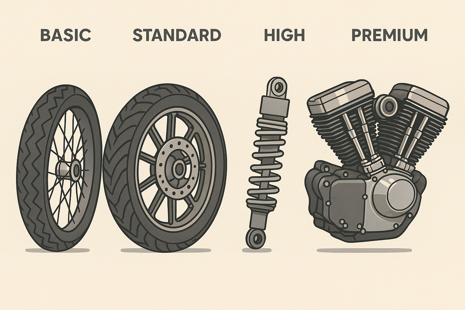 Electric motorcycle build quality and components