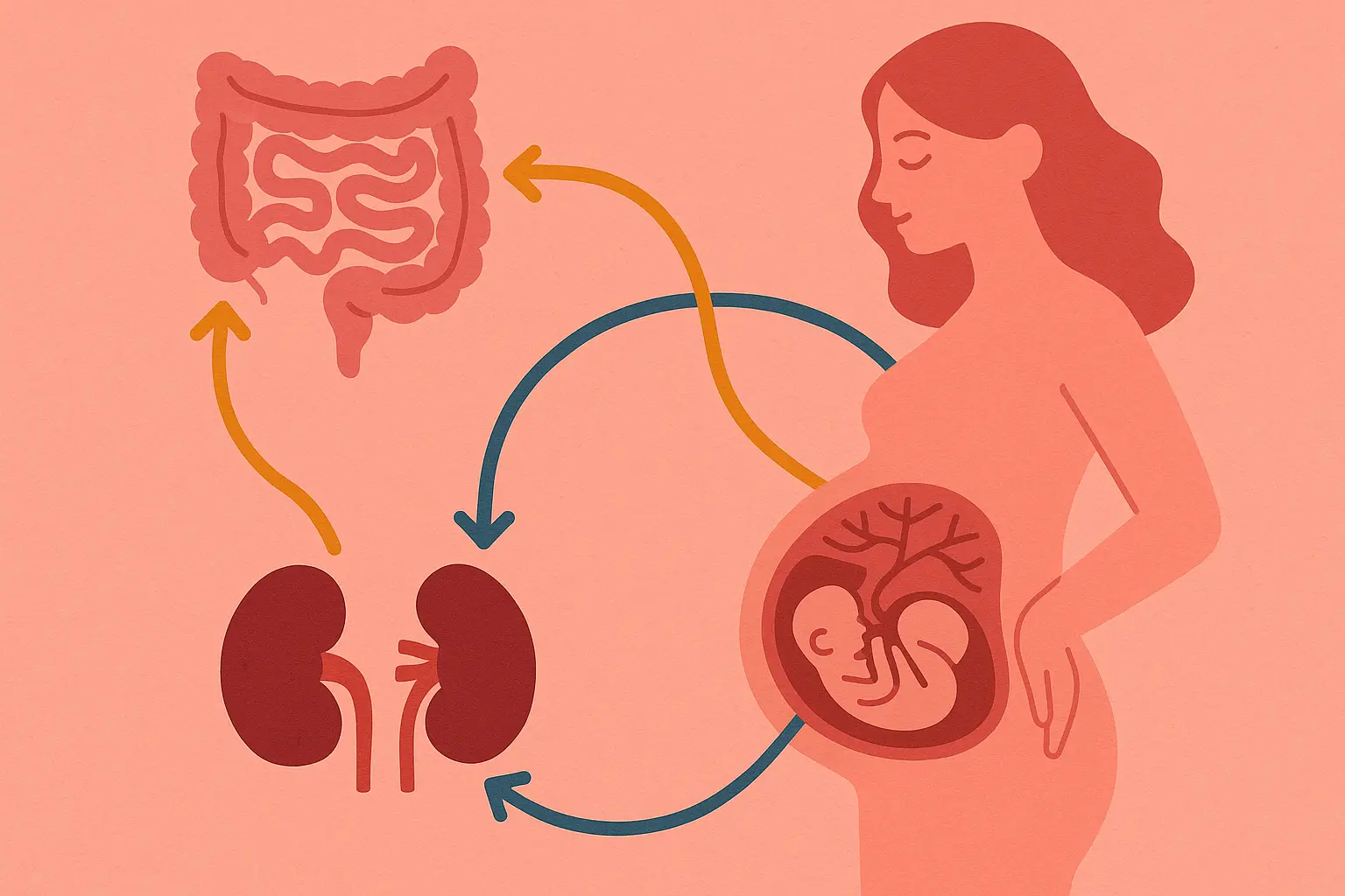Gut-kidney connection in pregnancy hydration