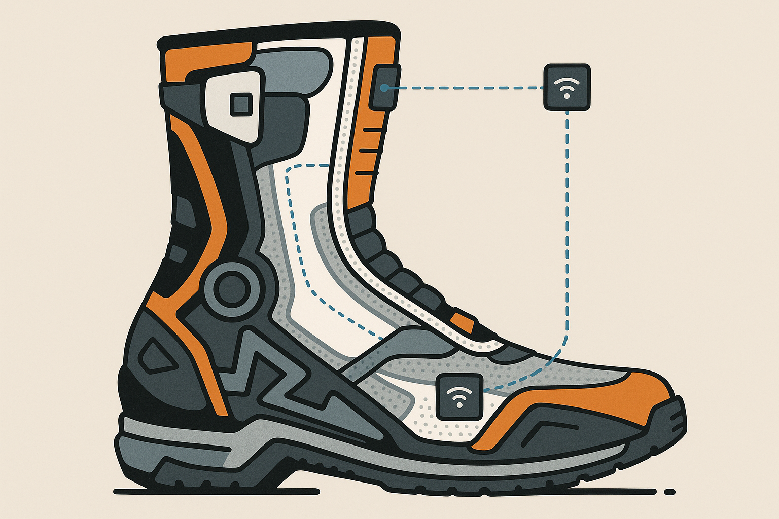 Advanced motorcycle shoes with biomechanical engineering features