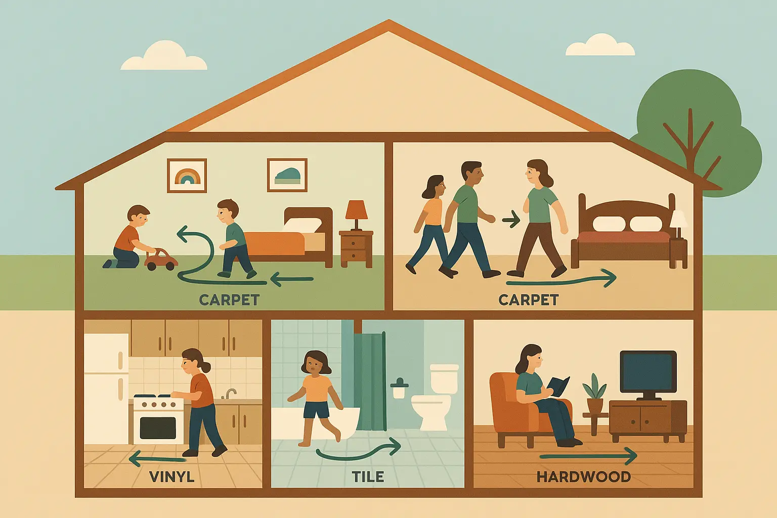 Family lifestyle considerations for flooring selection