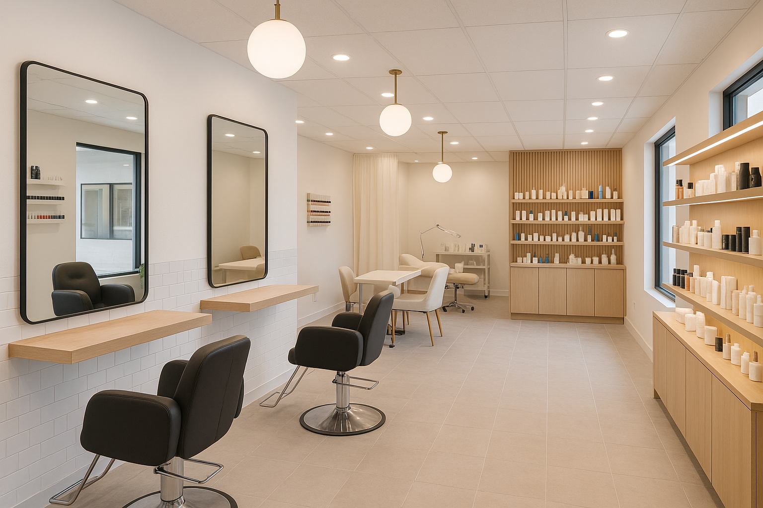 Service ecosystem revenue model for beauty salons