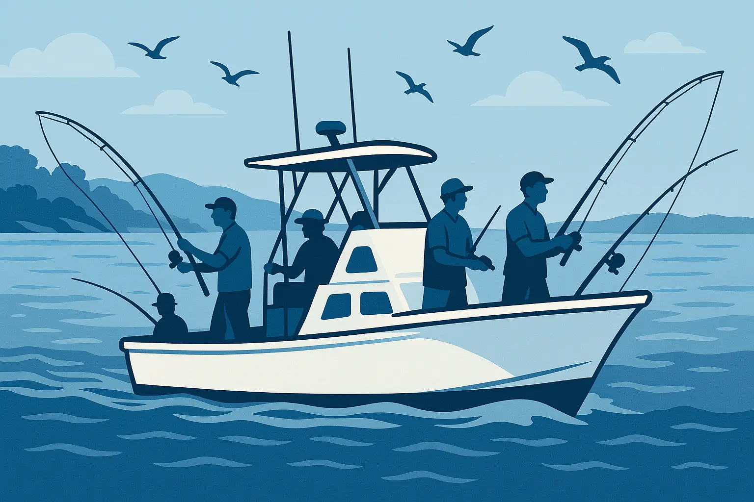 Deep sea fishing charter