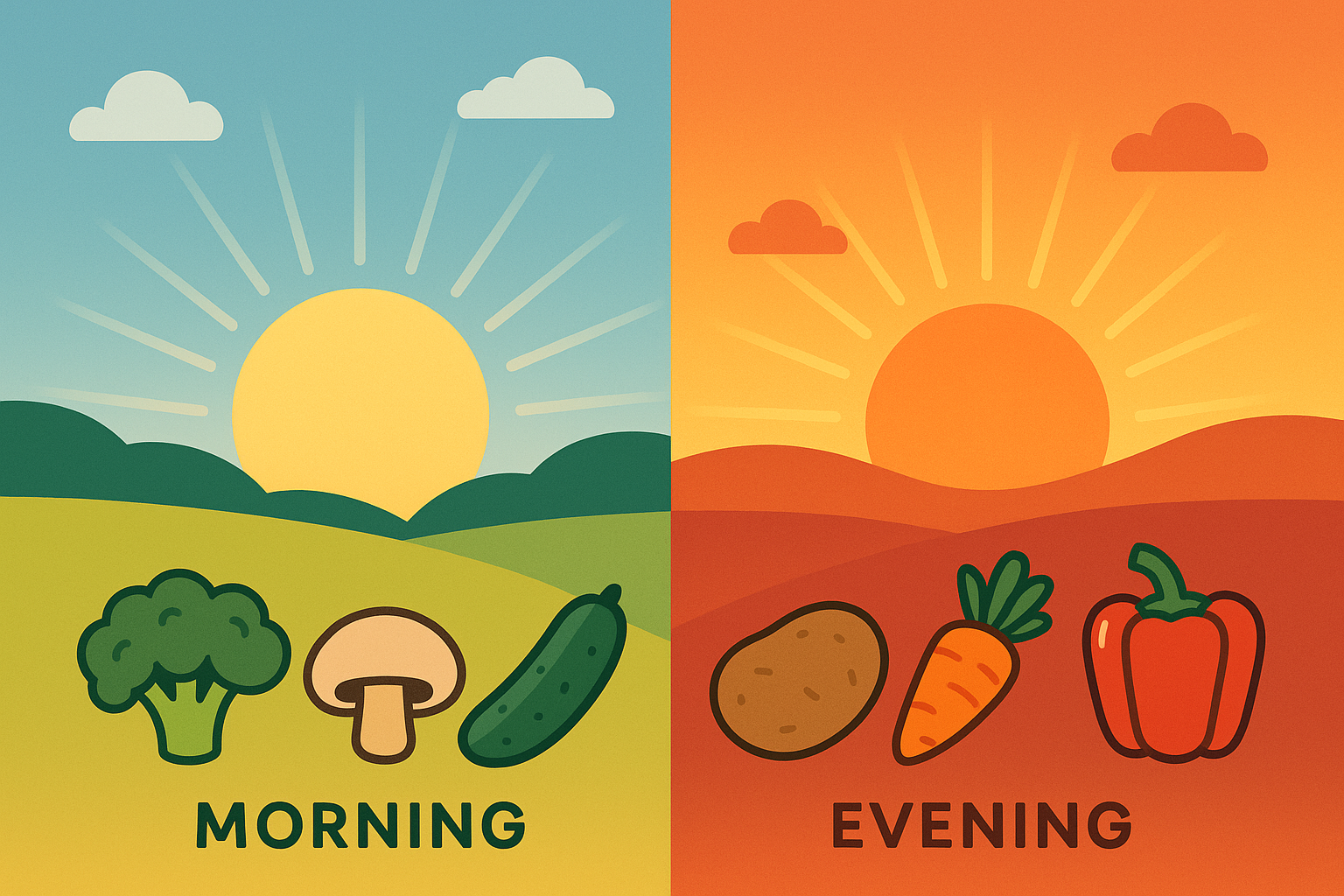 Circadian rhythm carb timing chart