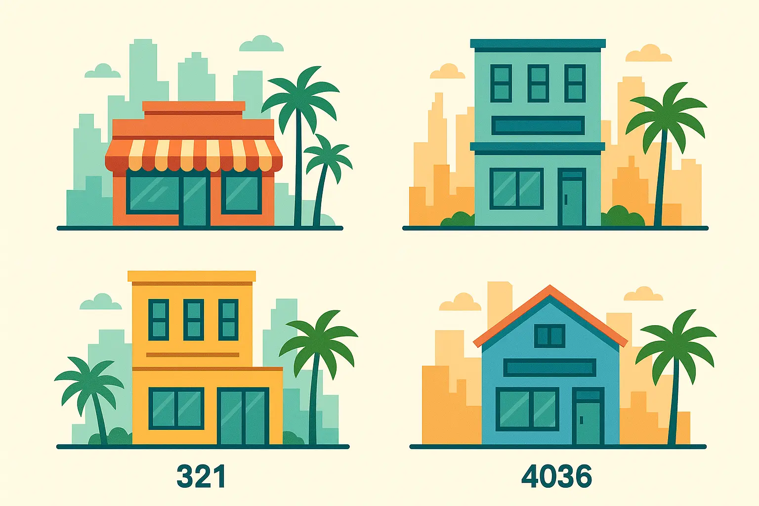 Miami business locations with different area code strategies