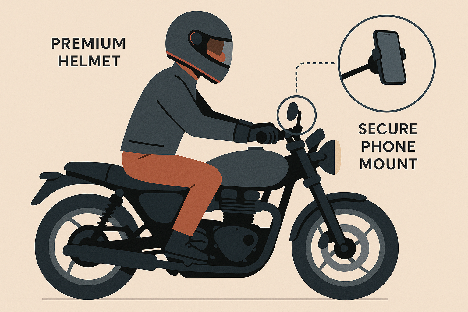 Integrated motorcycle safety equipment ecosystem