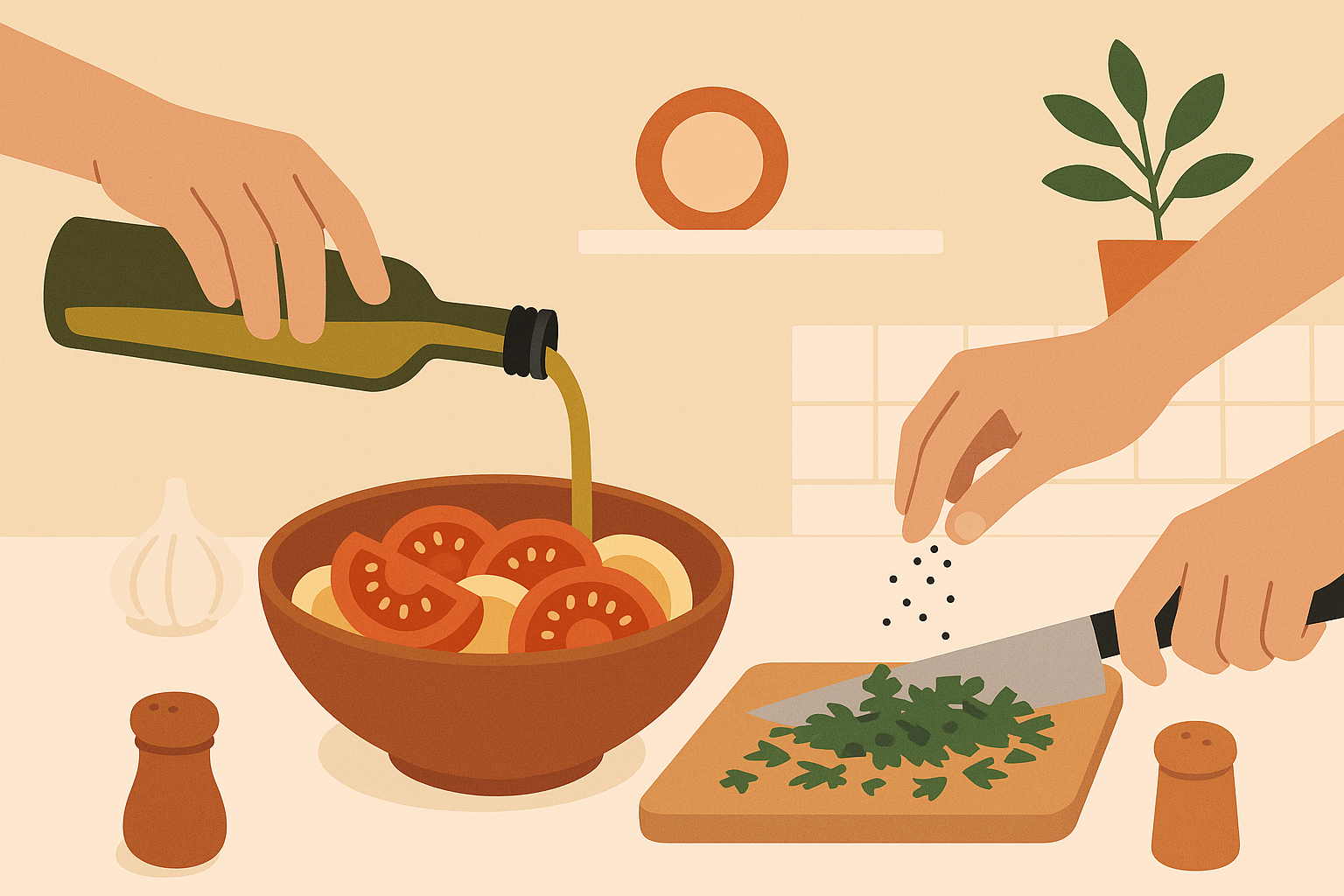 Simple Mediterranean cooking techniques