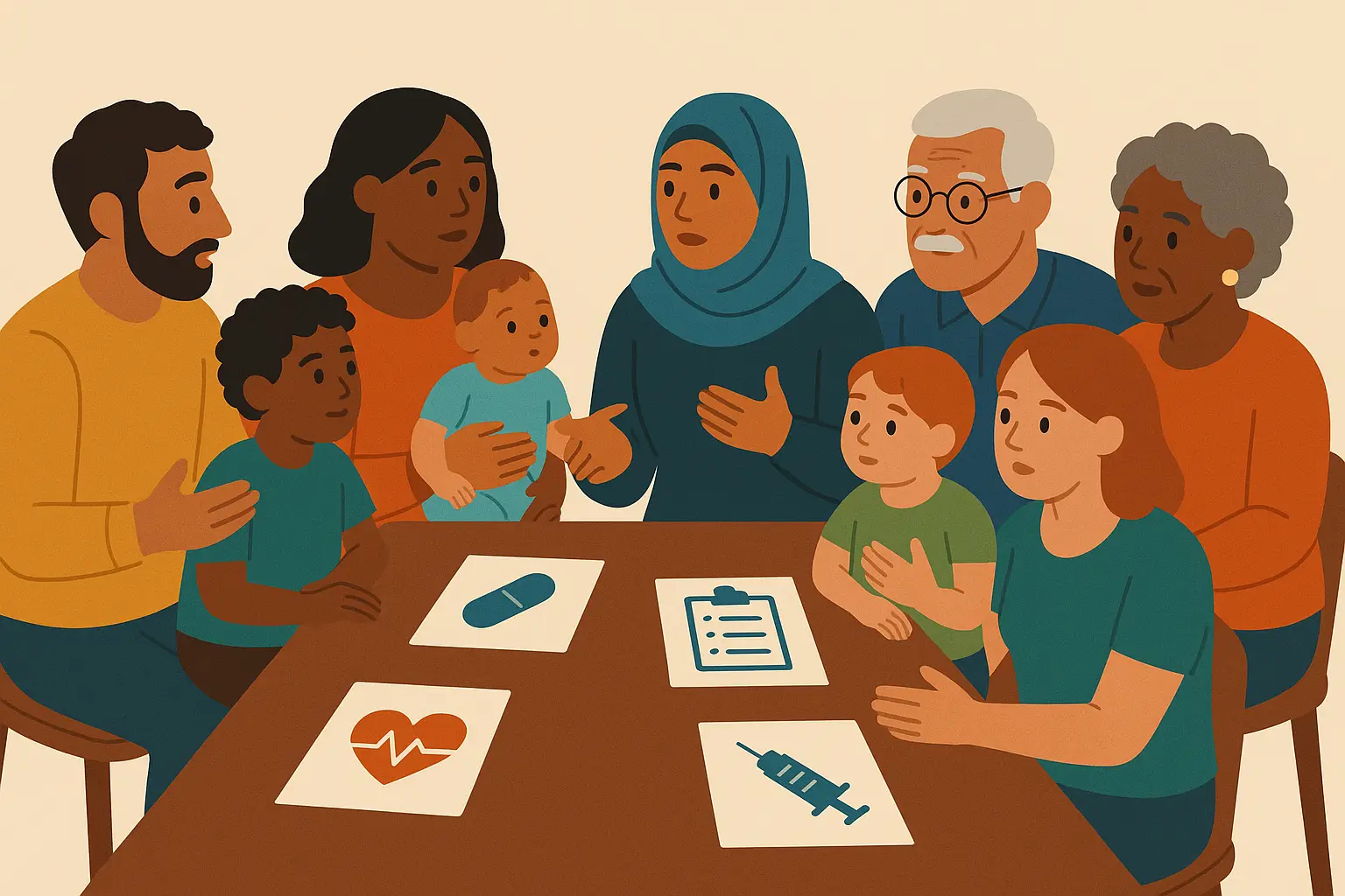 Community health network illustration