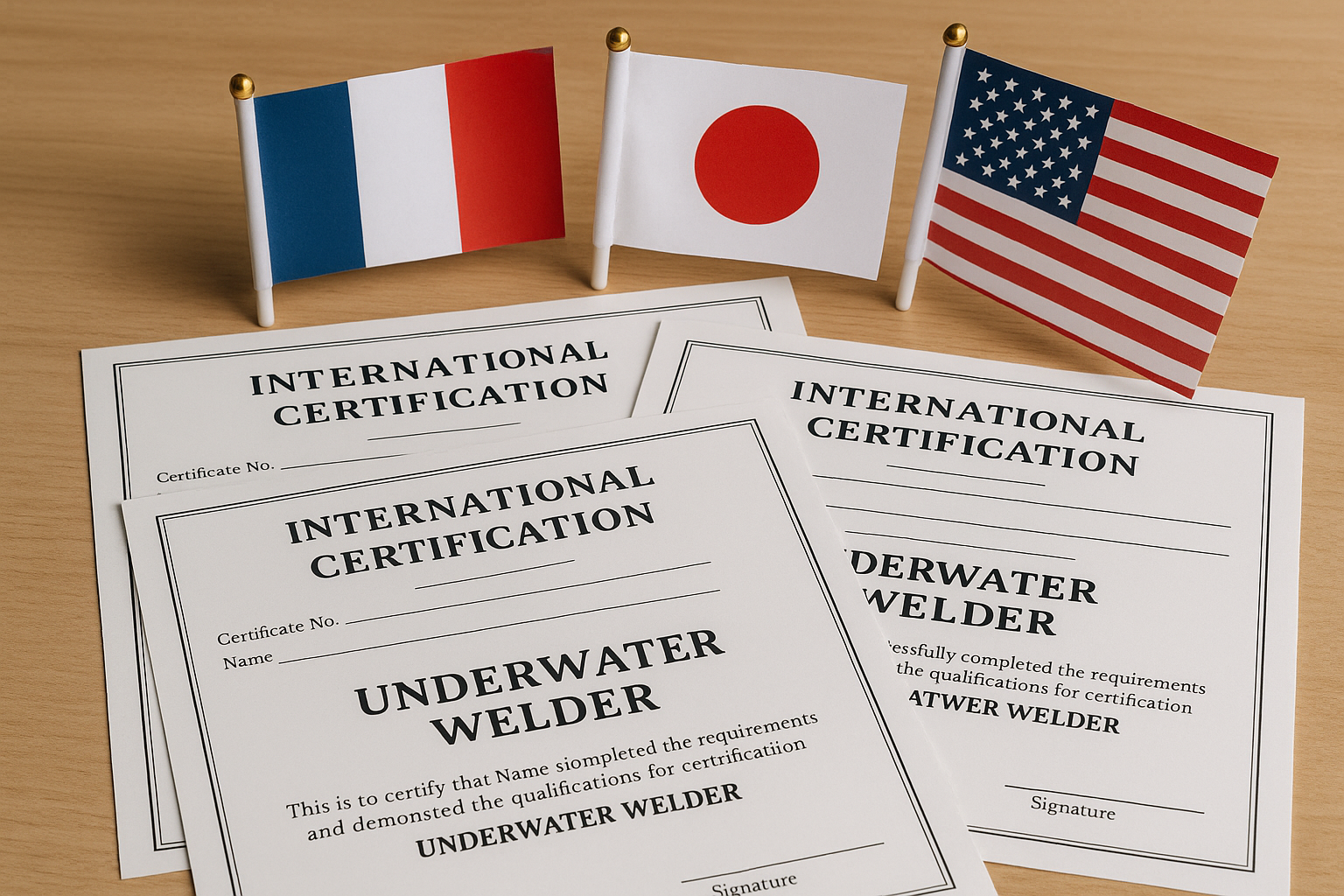 International underwater welding certifications