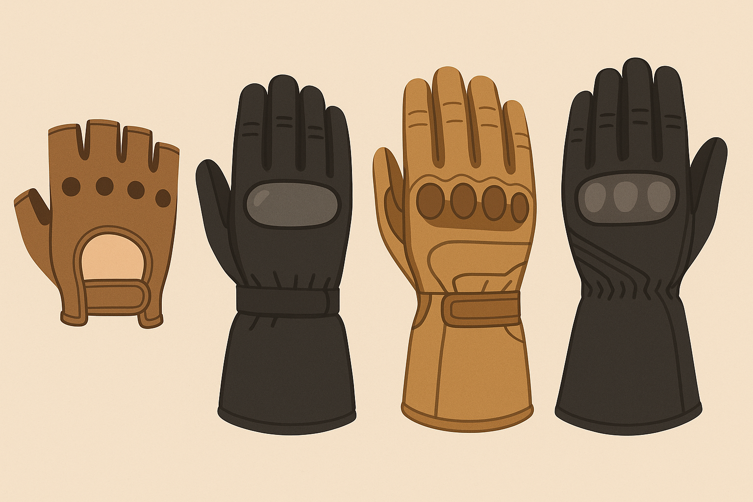 Motorcycle glove performance analysis comparison