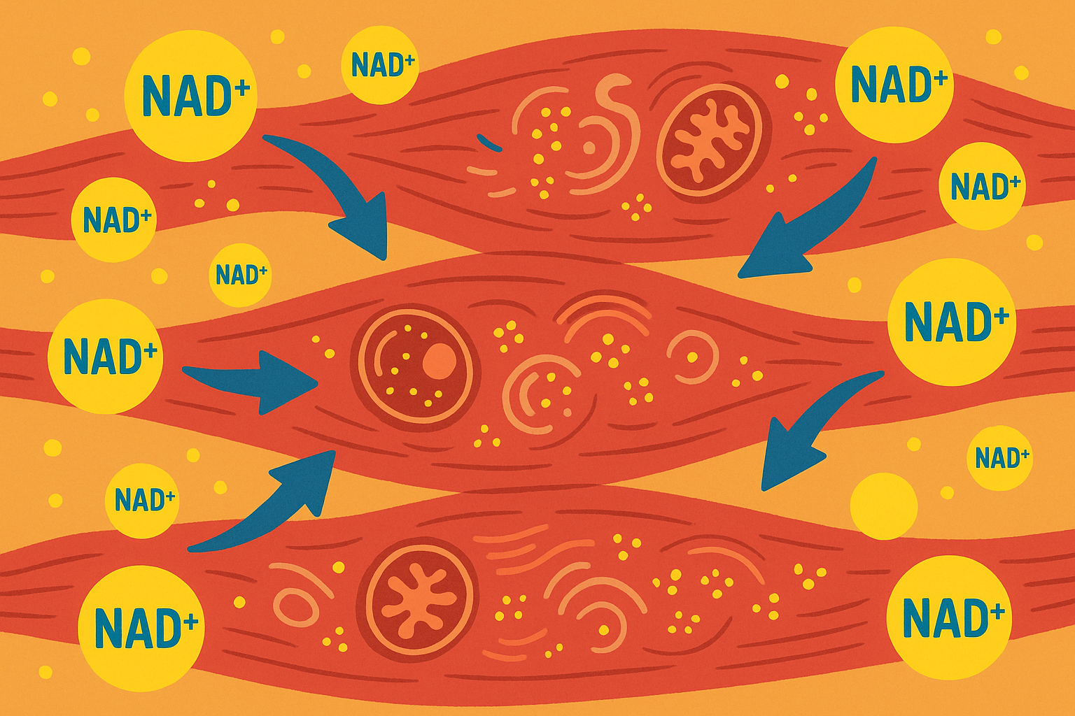 NAD+ cellular energy production in muscle