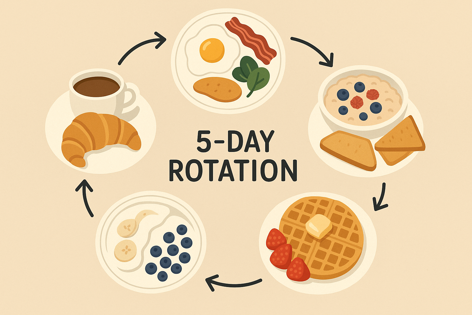5-day breakfast meal plan framework
