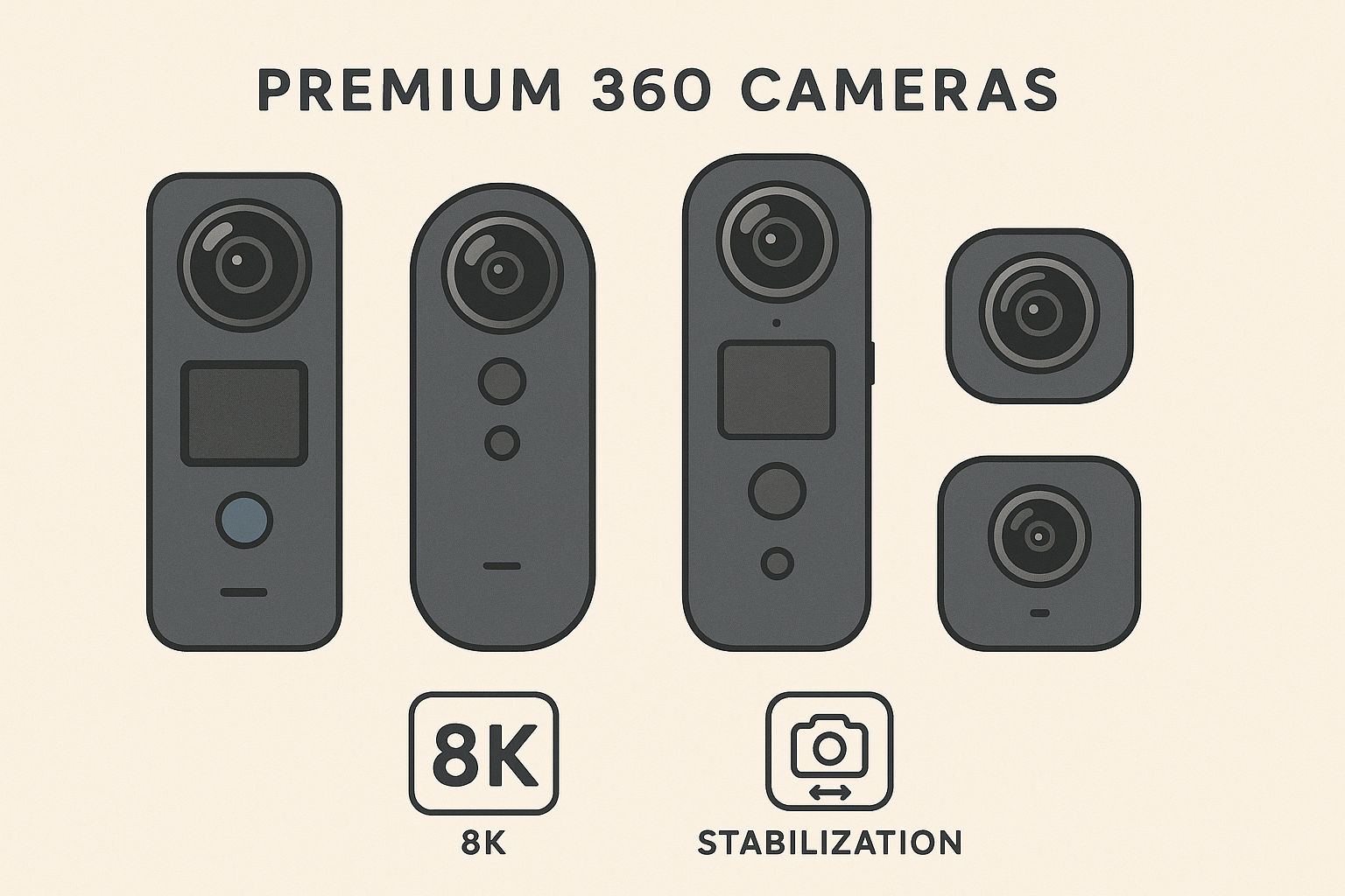 Action-oriented 360 cameras built for adventure