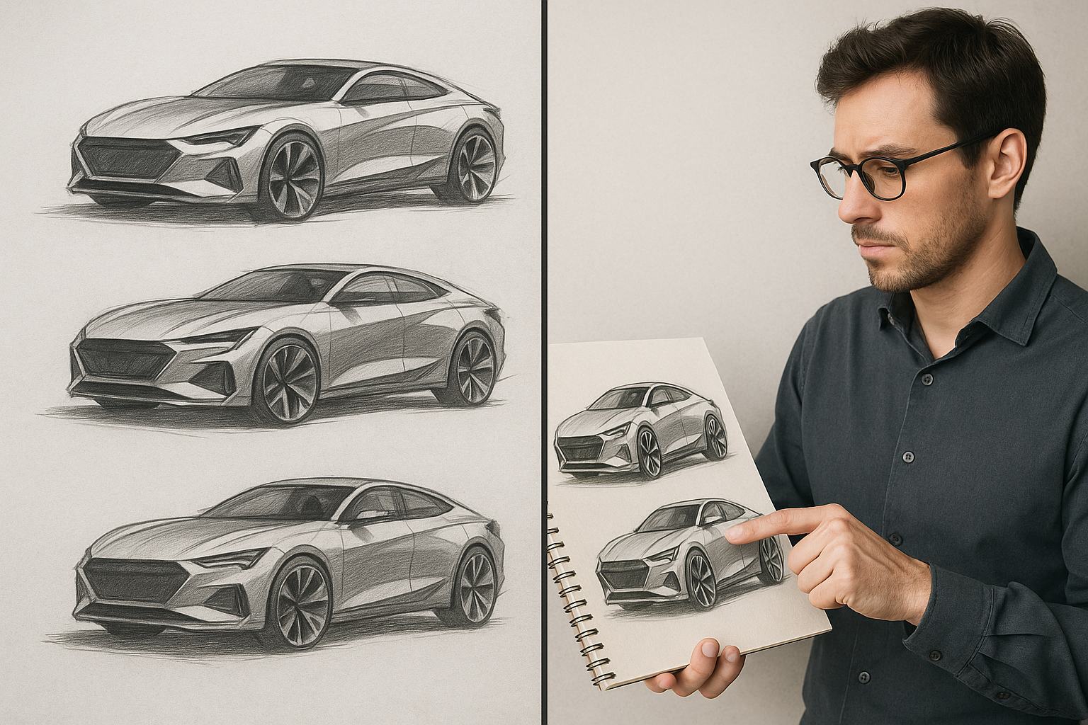 AI-assisted automotive design workflow