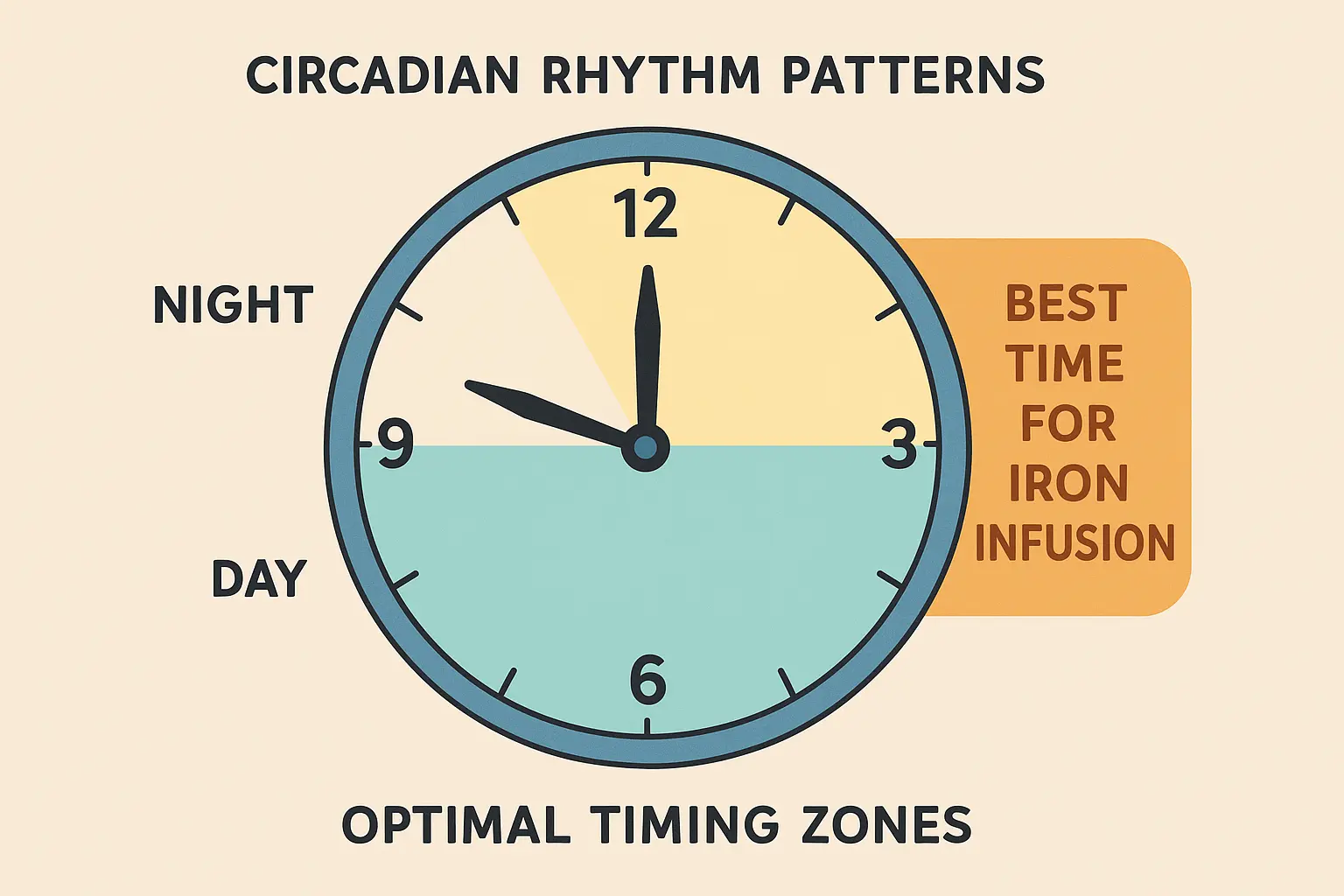 Circadian rhythm iron metabolism timing