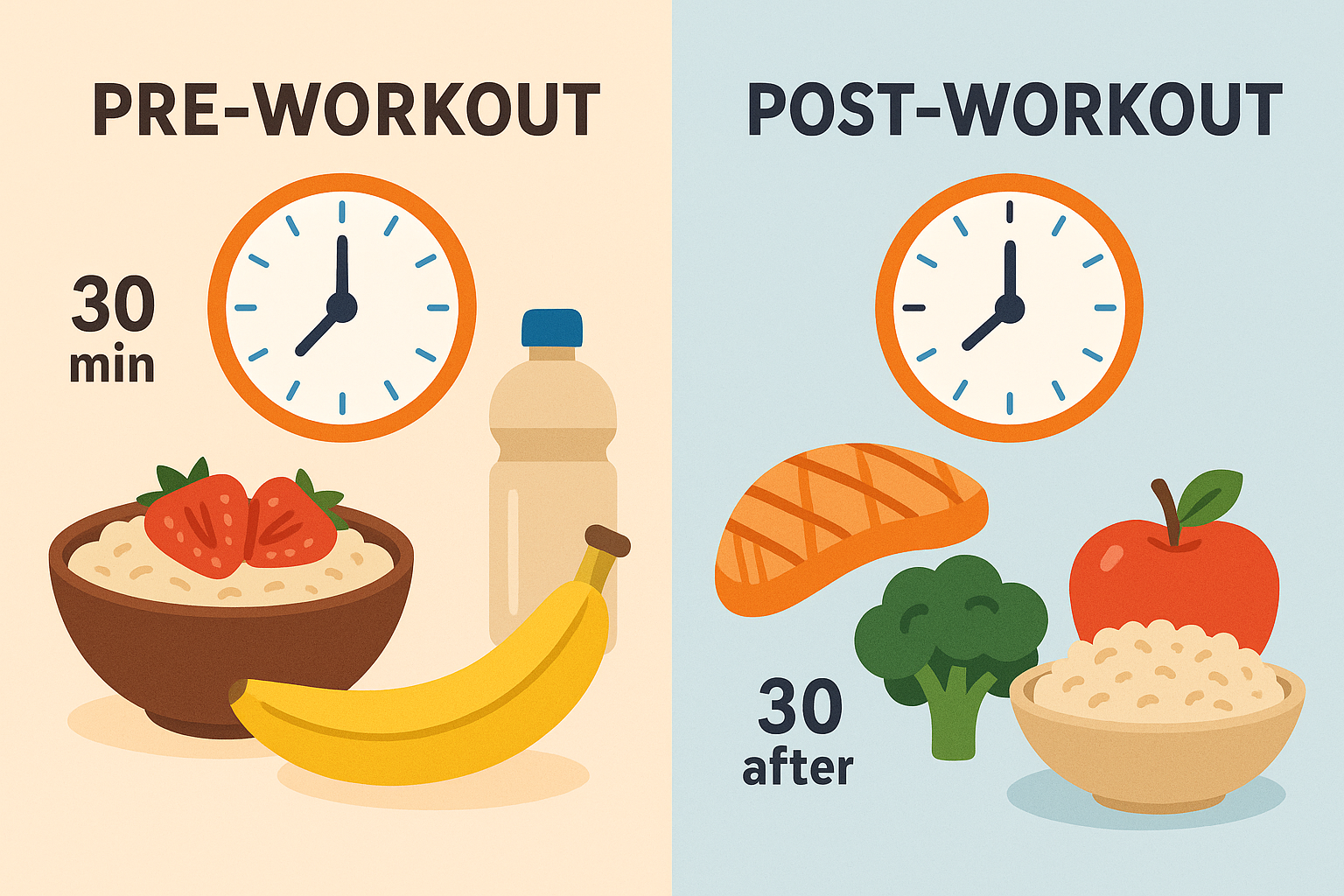 Exercise timing and meal planning optimization