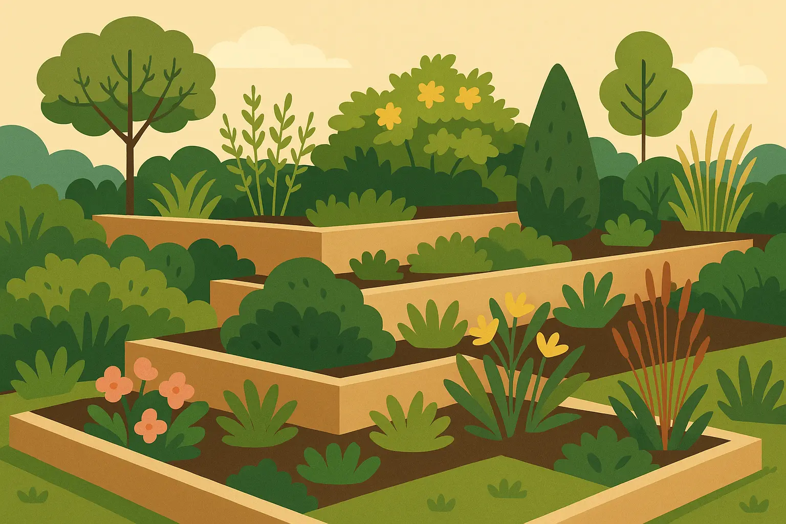 Multi-level landscape design