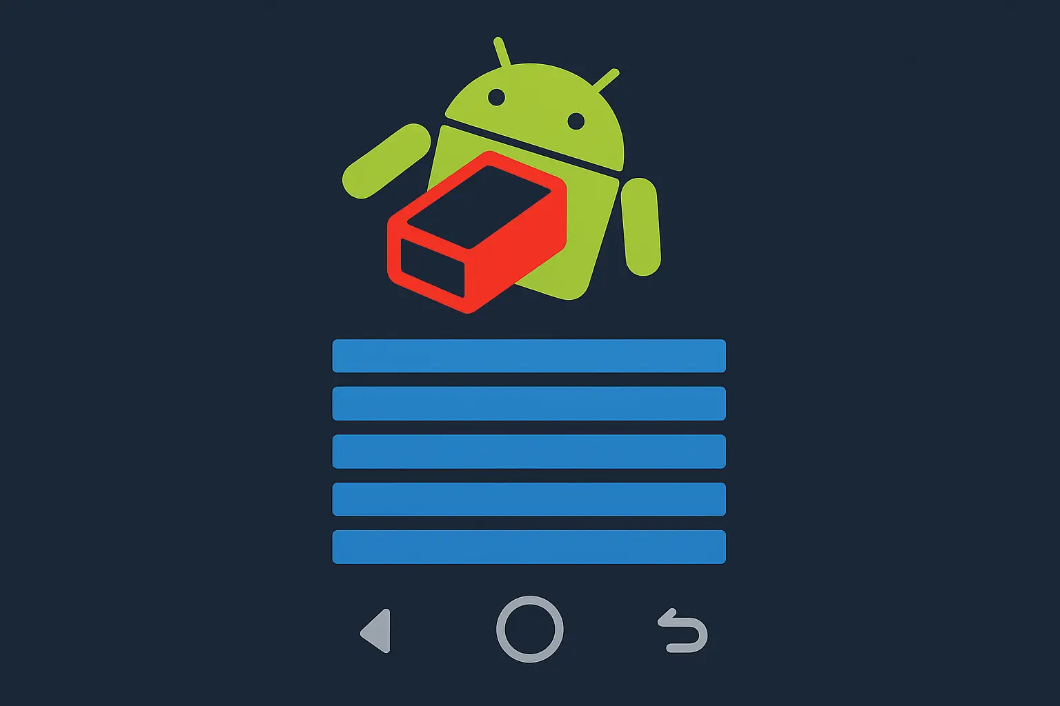 Android recovery mode access and navigation menu