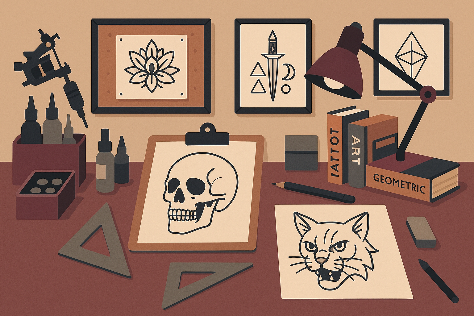 AI tattoo design generation process