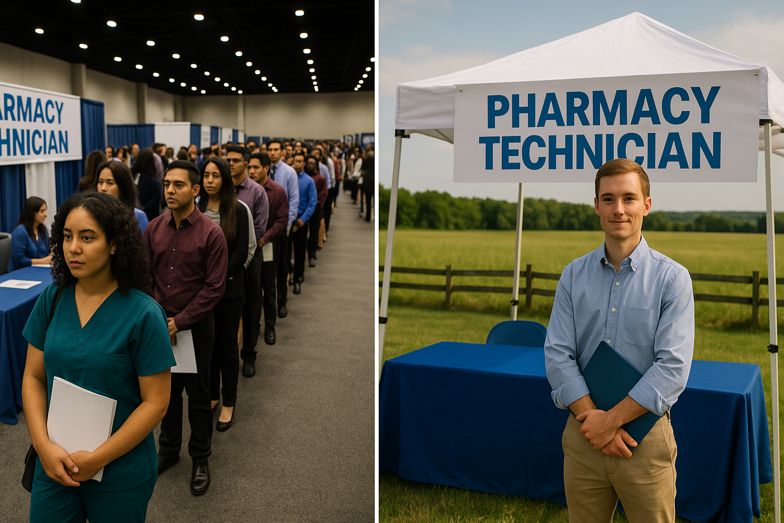 Urban vs rural pharmacy technician salary comparison