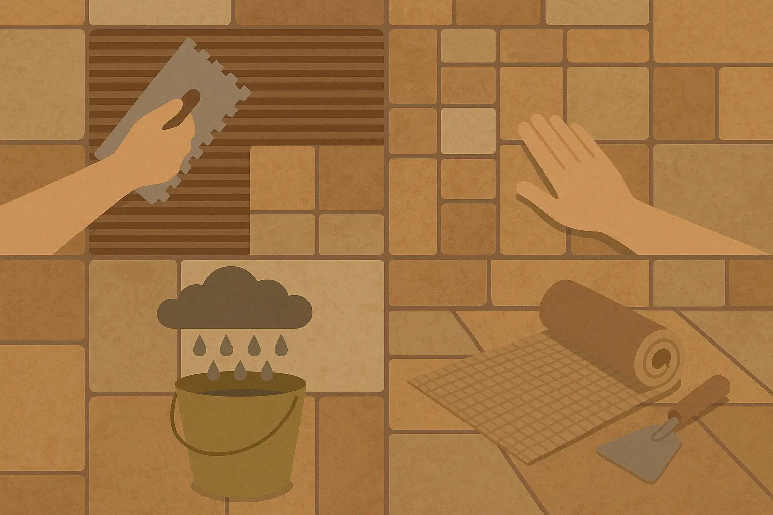 Natural stone bathroom tiles with sustainable sourcing