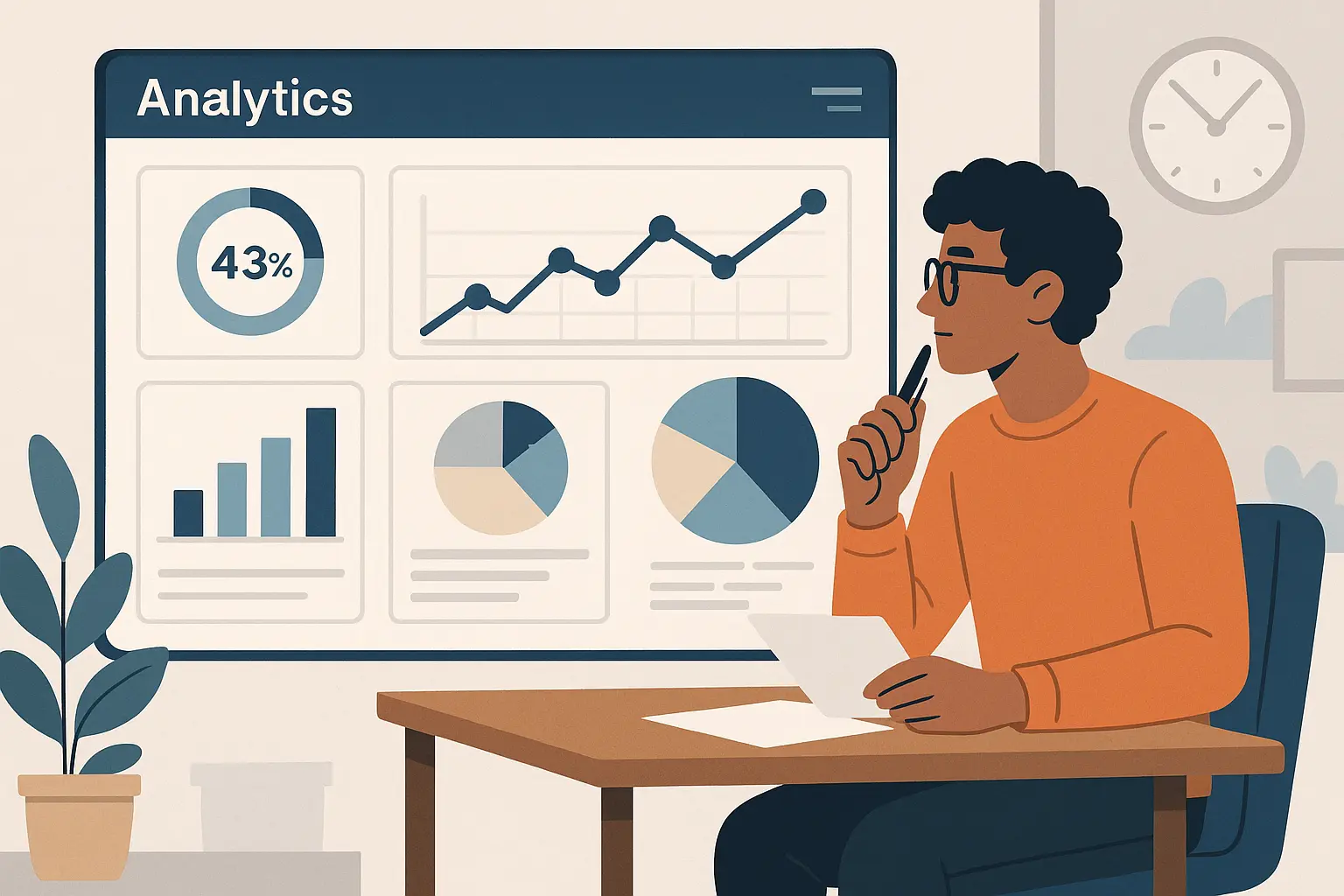 Writing analytics dashboard showing performance metrics