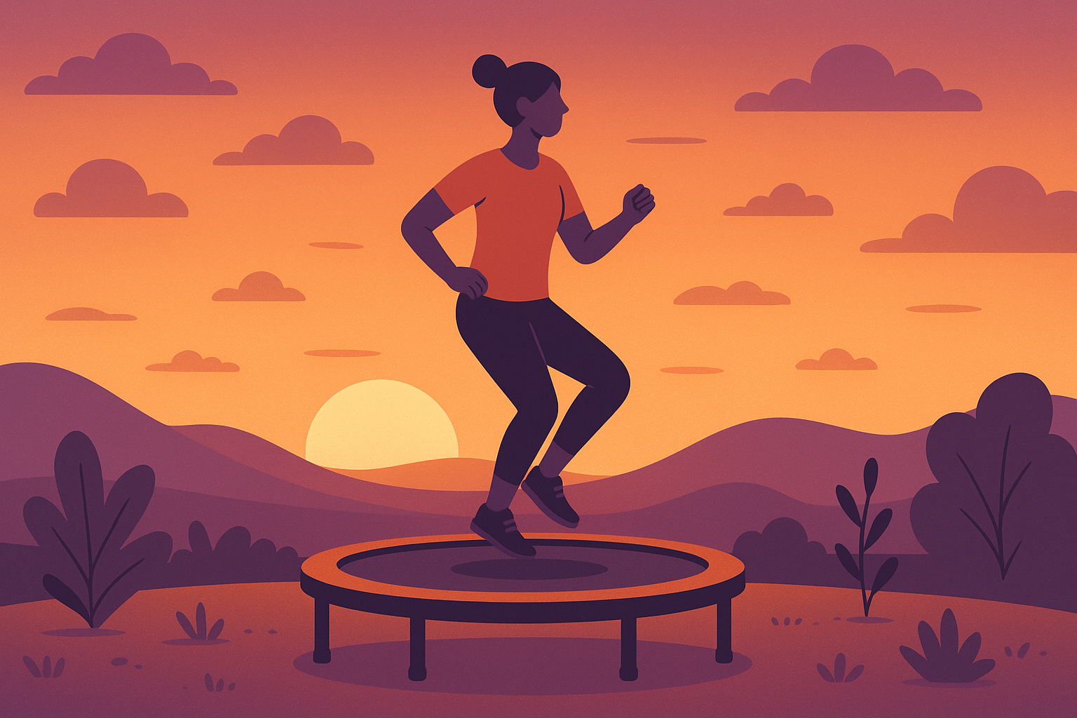 Energy systems activation timeline during trampoline exercise