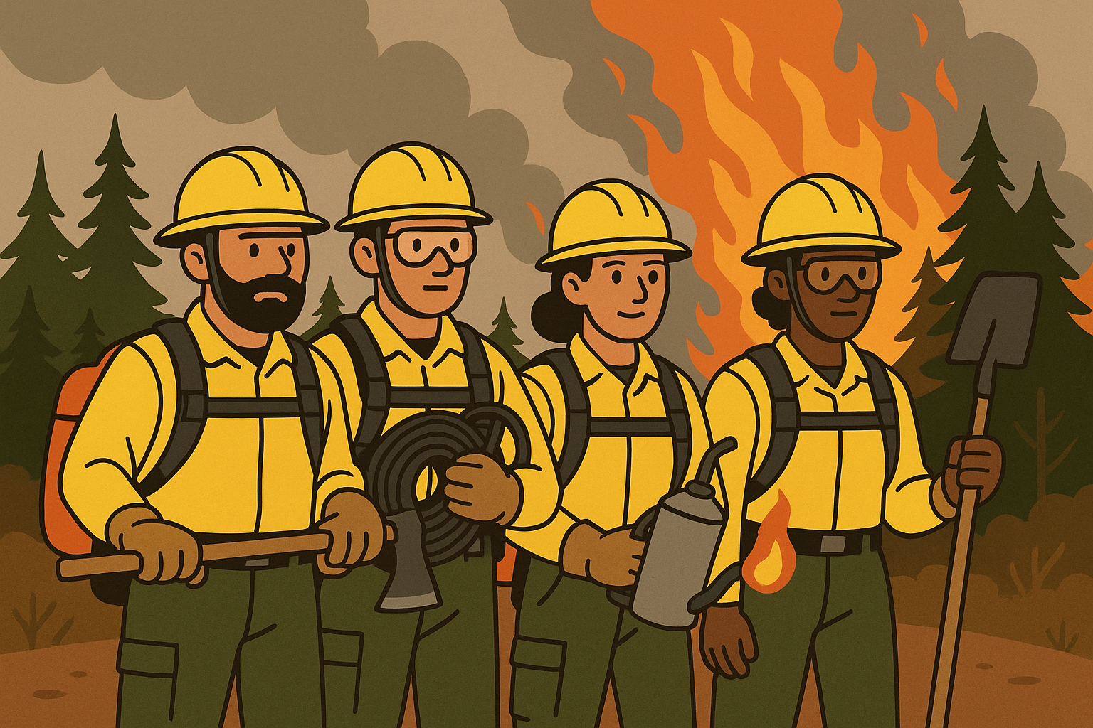Wildfire region forestry opportunities