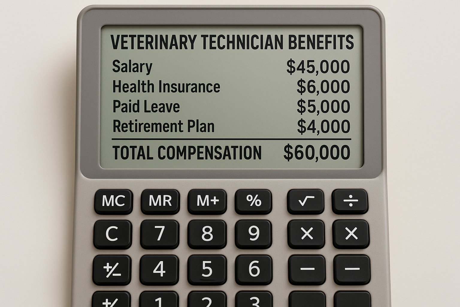Total compensation package valuation