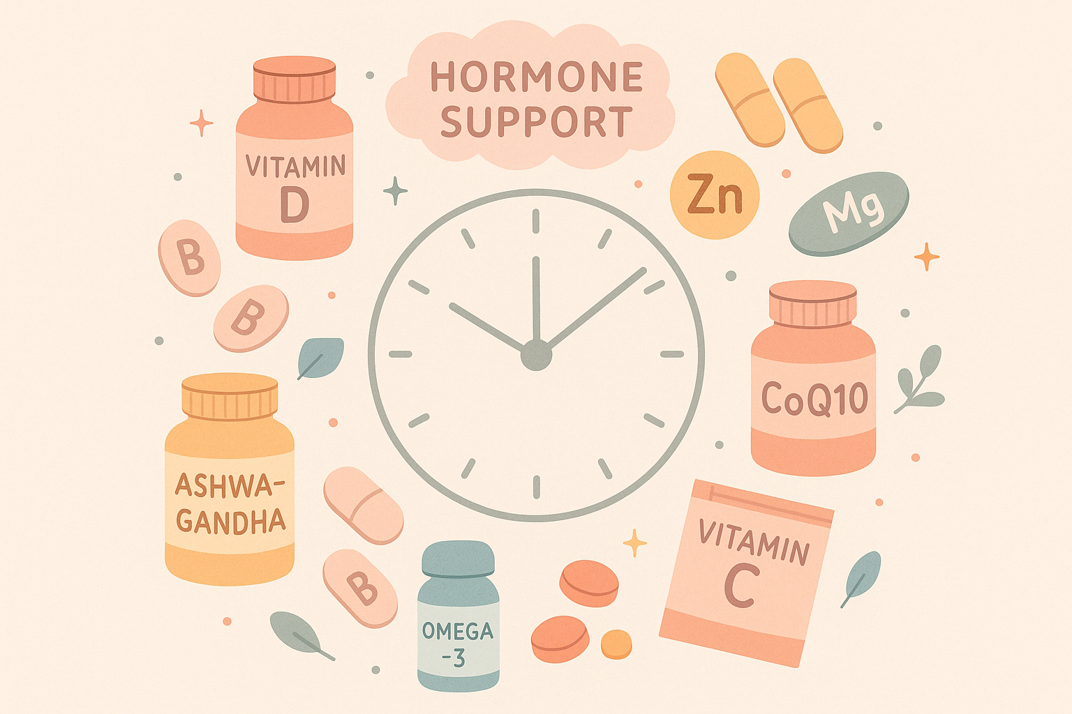 Nutrient timing endocrine support diagram